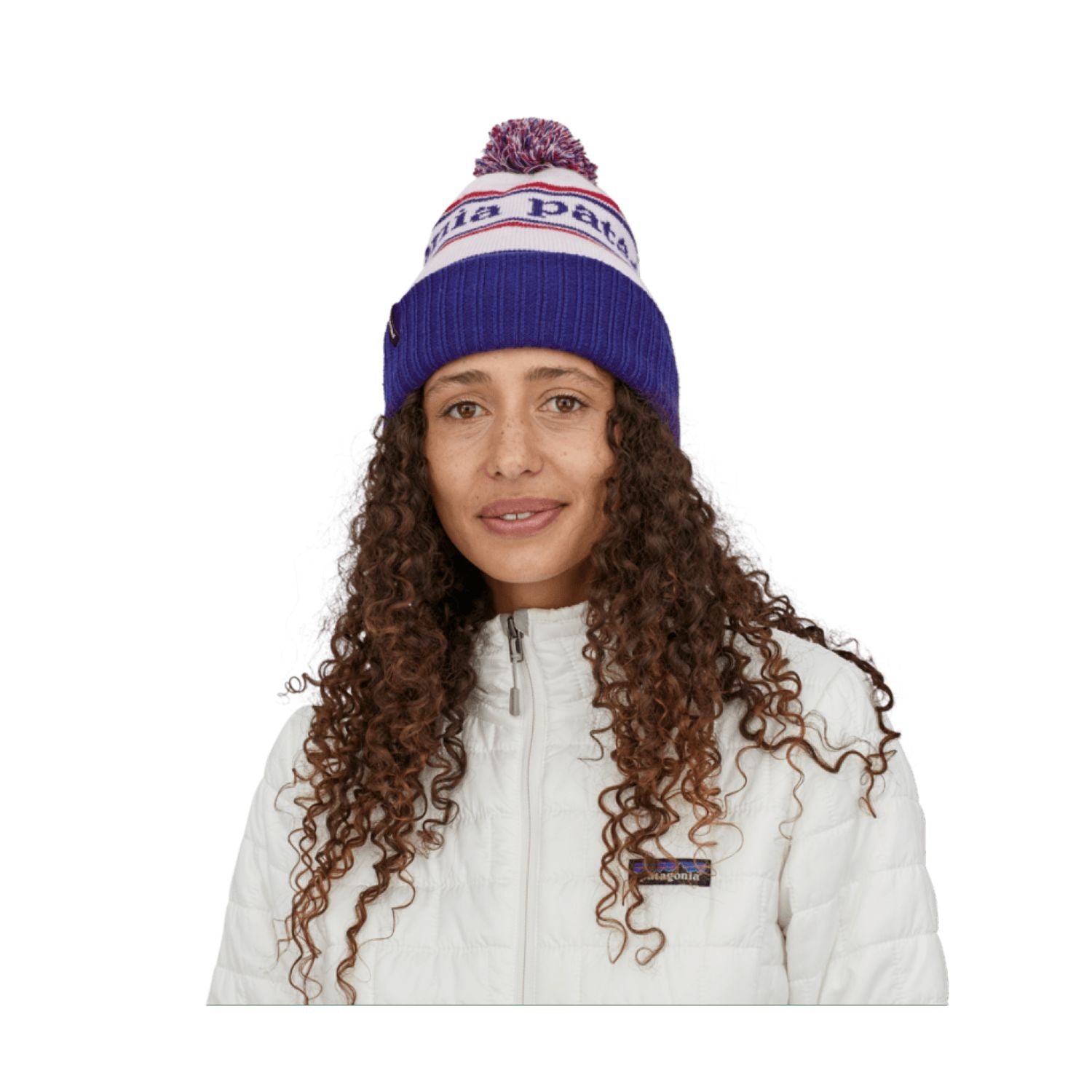 Patagonia Powder Town Beanie (Park Stripe: Viking Blue)