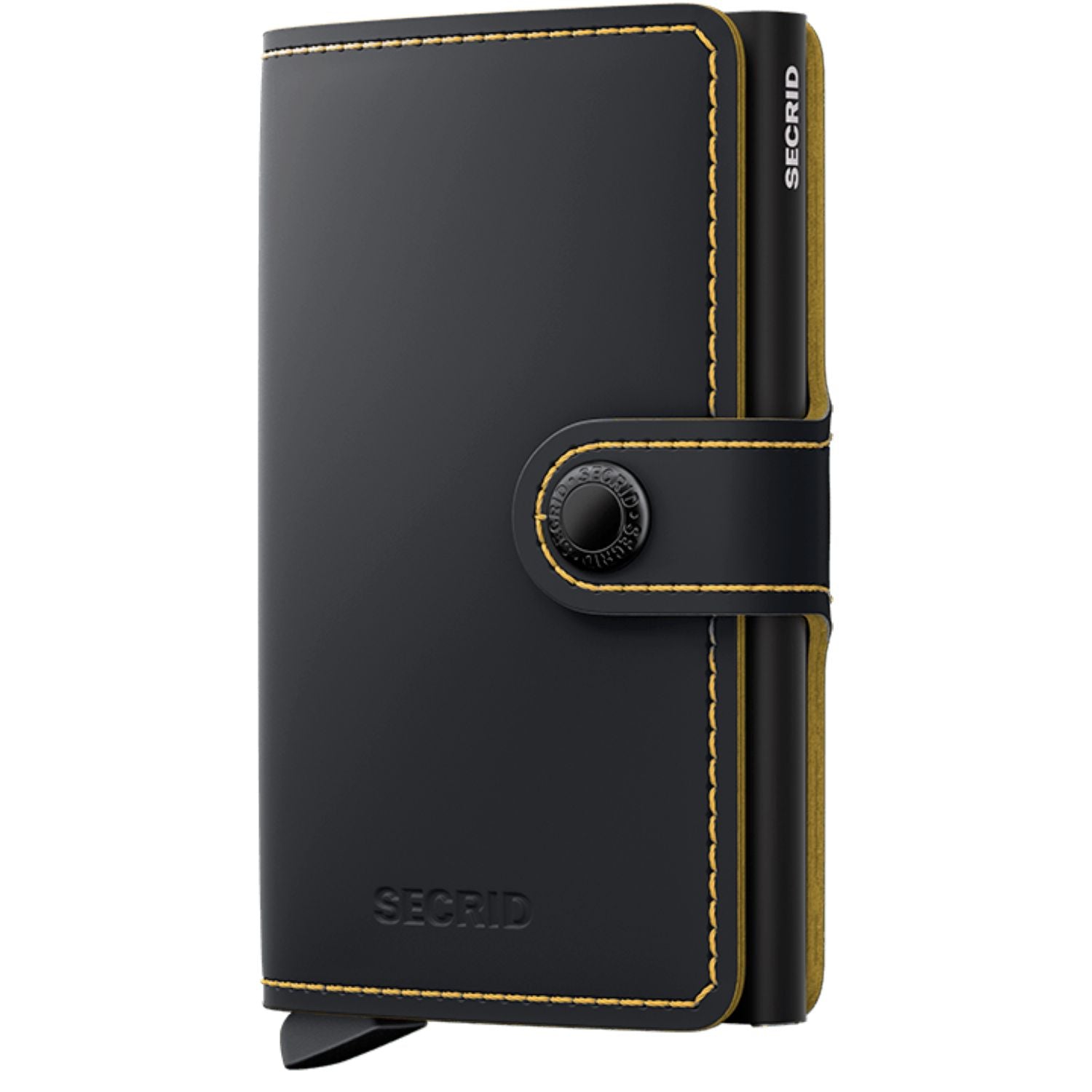 Secrid Miniwallet Matte - Black & Ochre