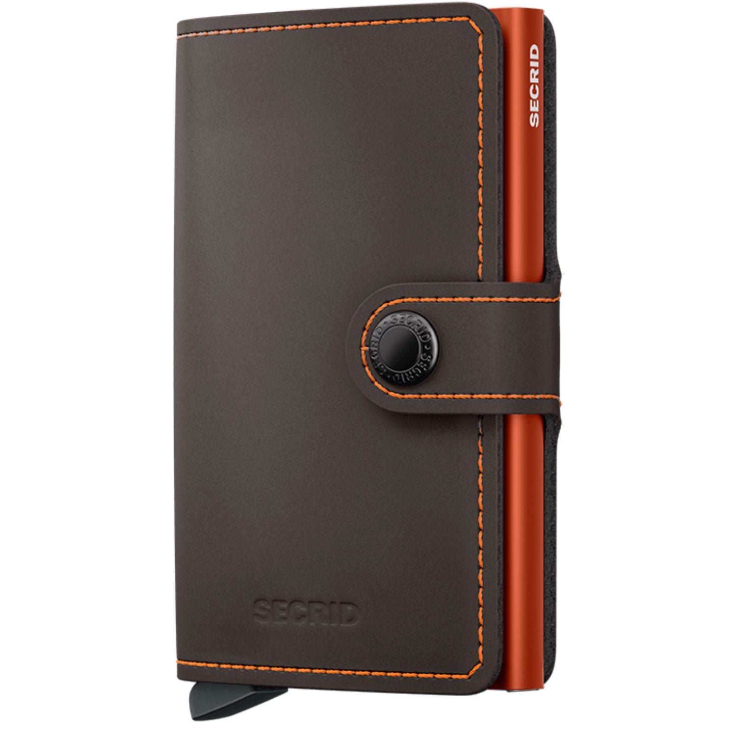 Secrid Miniwallet Matte - Truffle & Orange