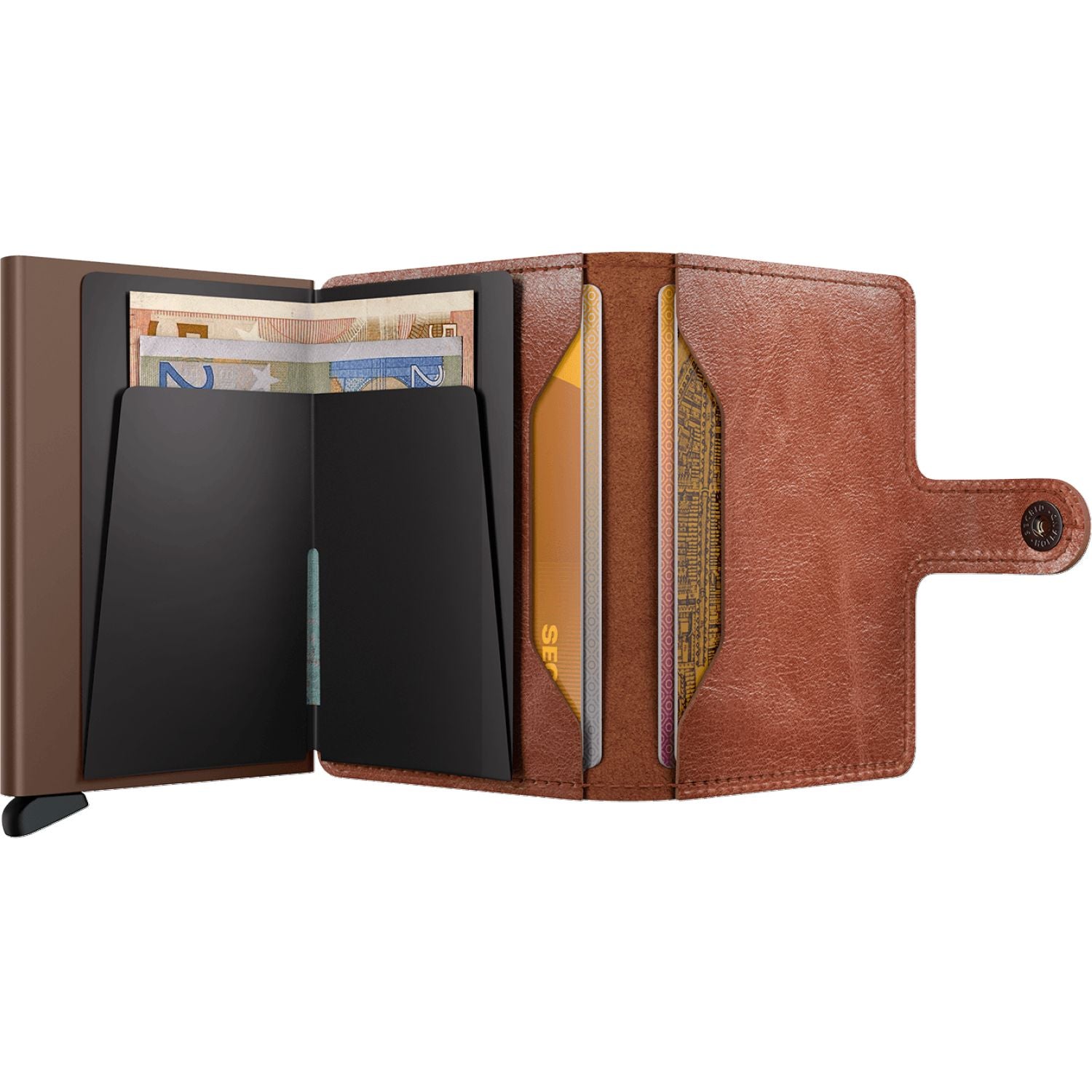Secrid Miniwallet Vintage - Cognac Brown