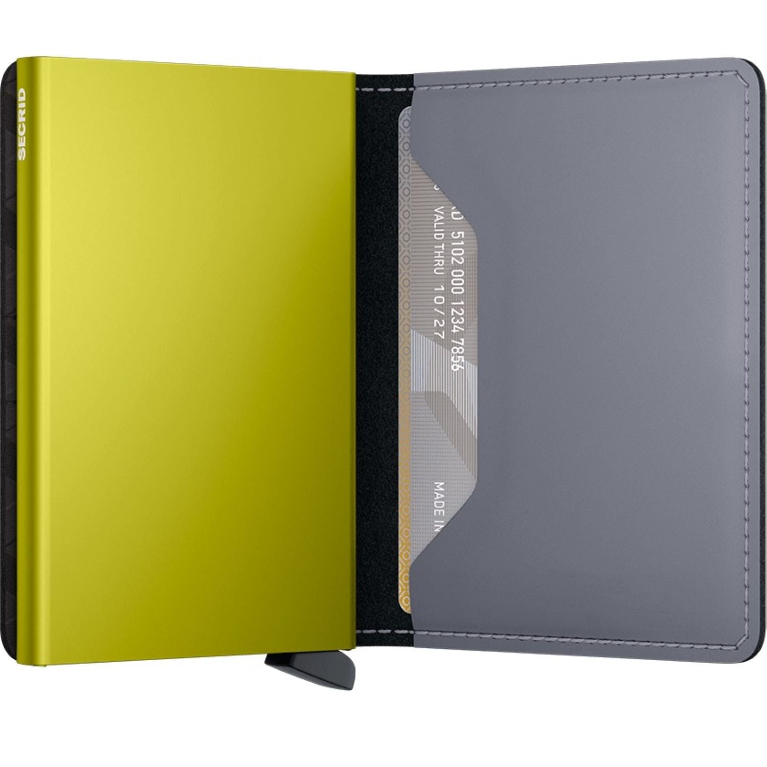 Secrid Slimwallet Matte - Grey & Lime