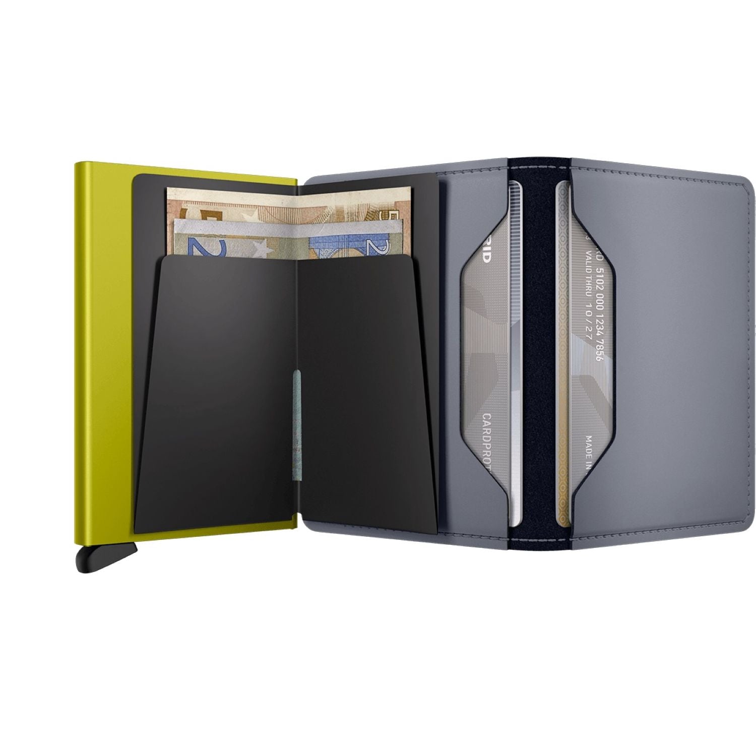 Secrid Slimwallet Matte - Grey & Lime
