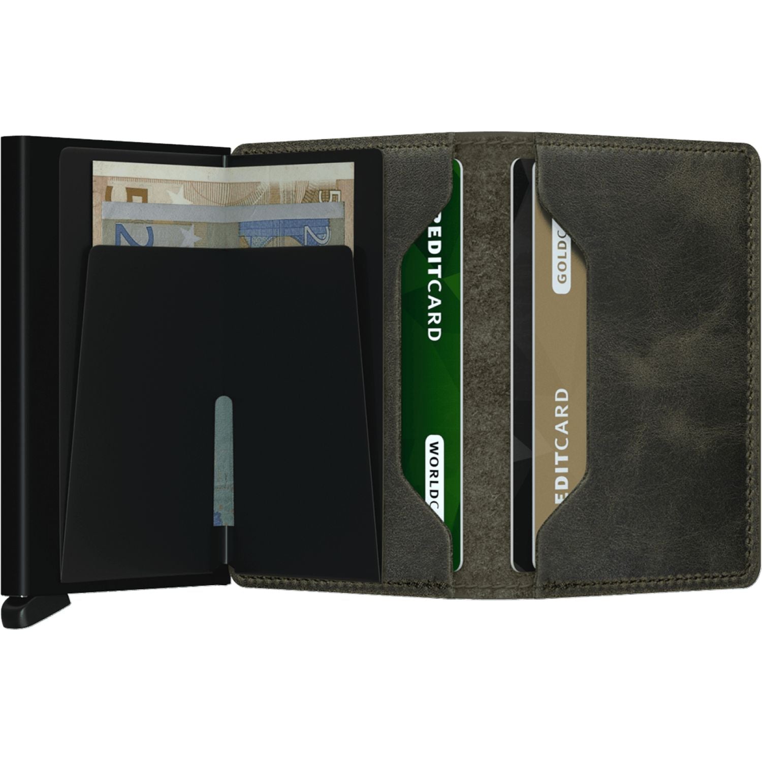 Secrid Slimwallet Vintage - Olive/Black
