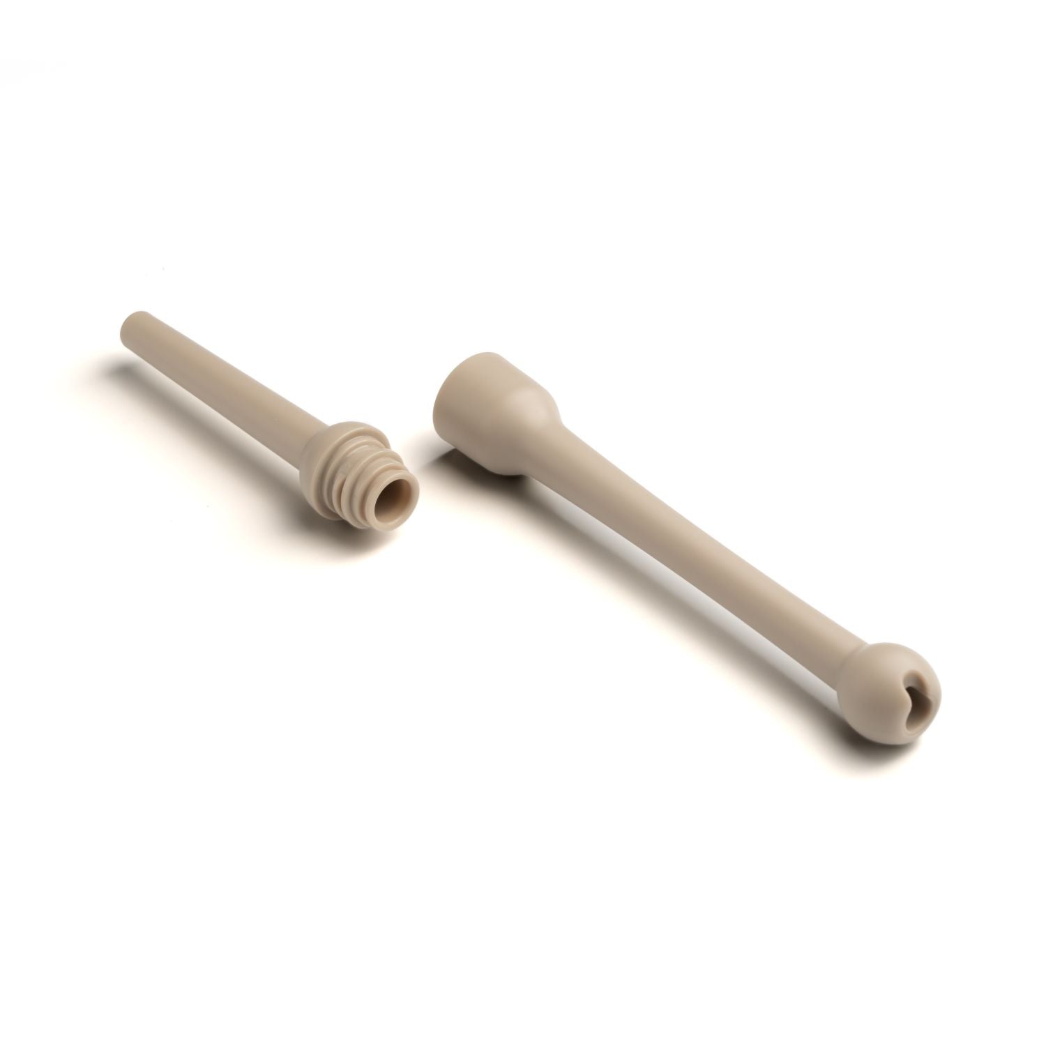 STTOKE Earth Leakproof Ceramic Insulated Cup Powder Coating With Straw 20oz - Mousse Taupe