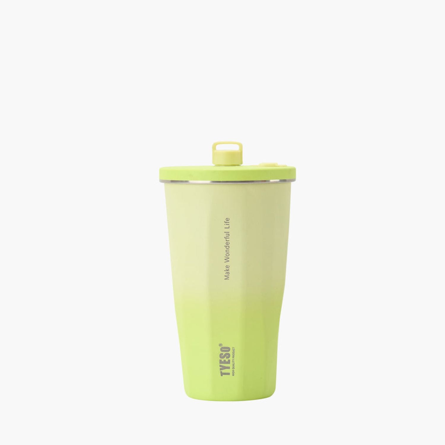 Tyeso Flaire 2.0 Retractable Straw S/S Vacuum Insulated Tumbler 470ML - Yellow