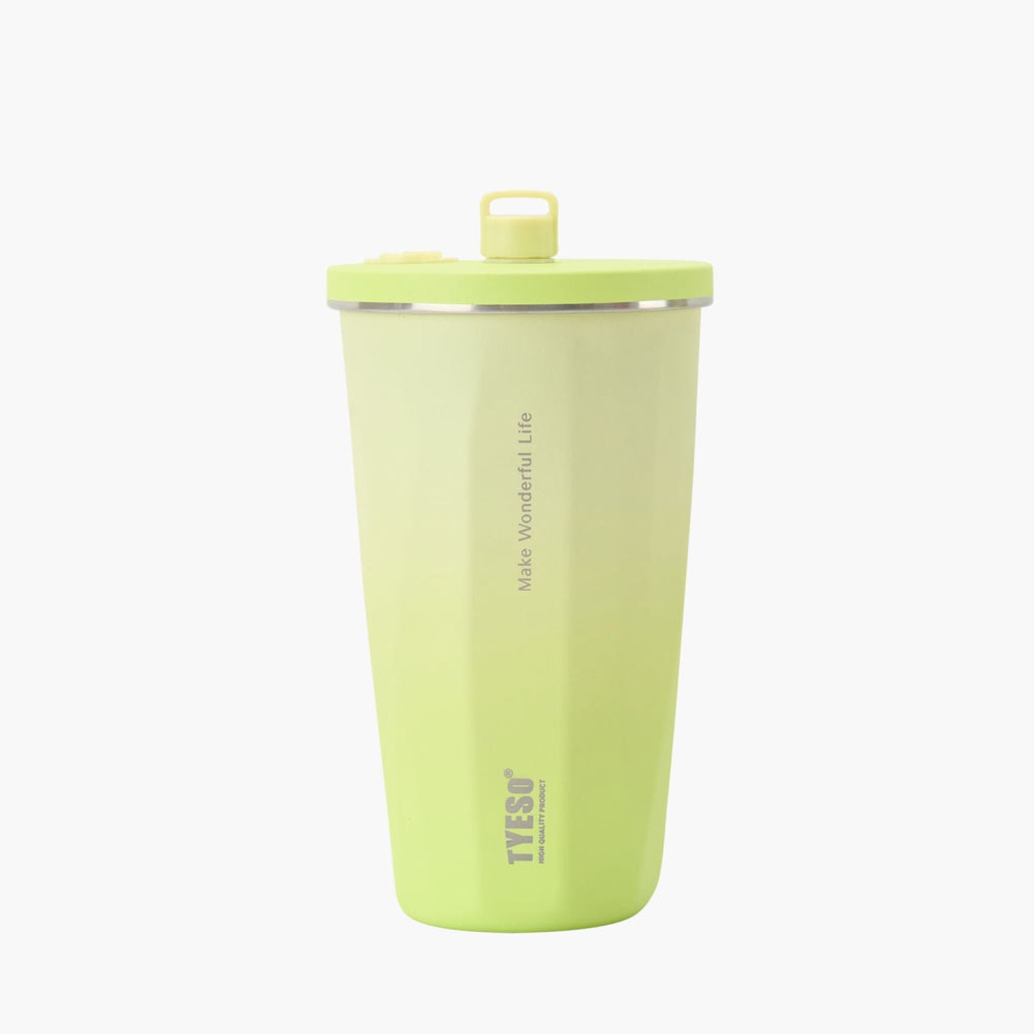 Tyeso Flaire 2.0 Retractable Straw S/S Vacuum Insulated Tumbler 600ML - Yellow