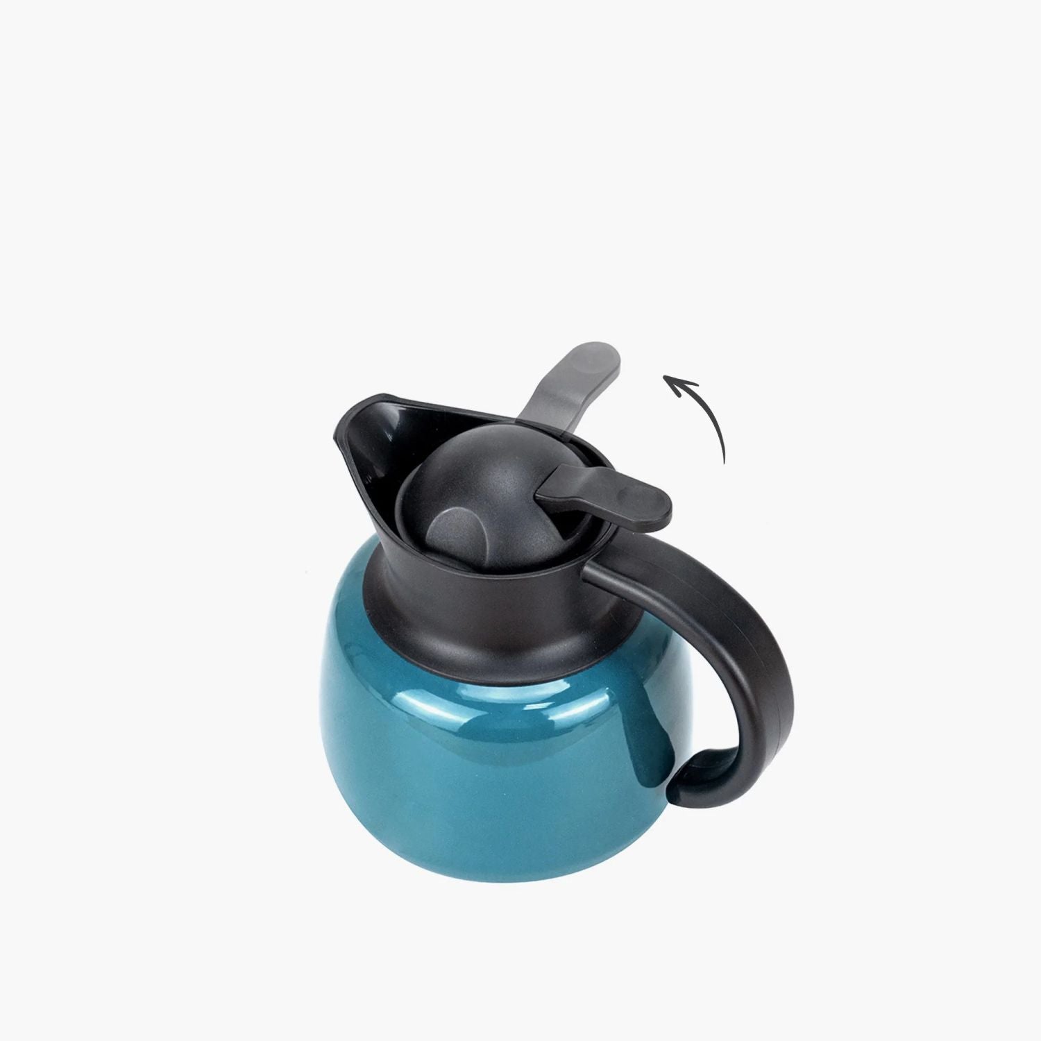 Tyeso Plump Lockable With Filter S/S Vacuum Insulated Tea Pot 750ml - Blue