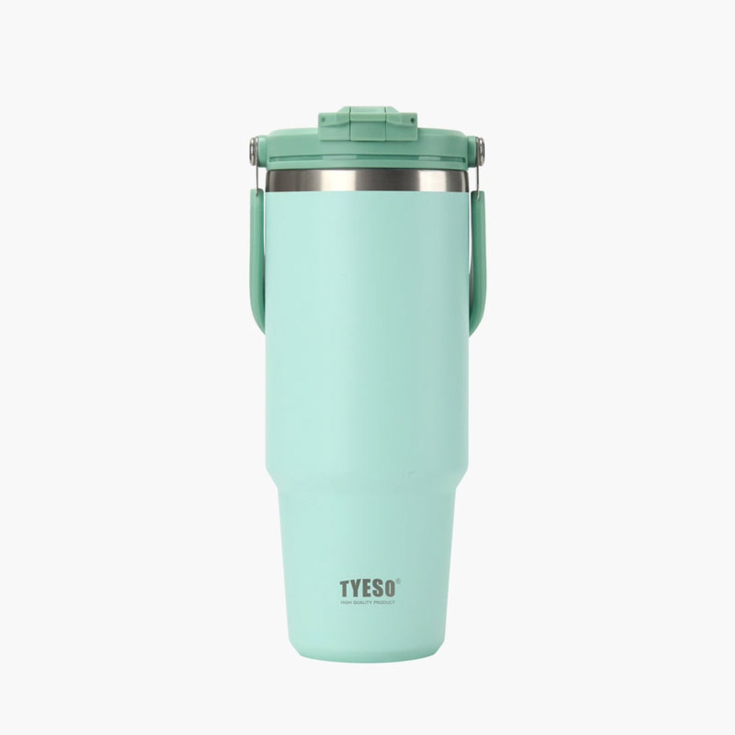 Tyeso Roam 2.0 Leakproof 2 In 1 Sip & Straw Lid S/S Vacuum Insulated Tumbler With Handle 1200ML - Green