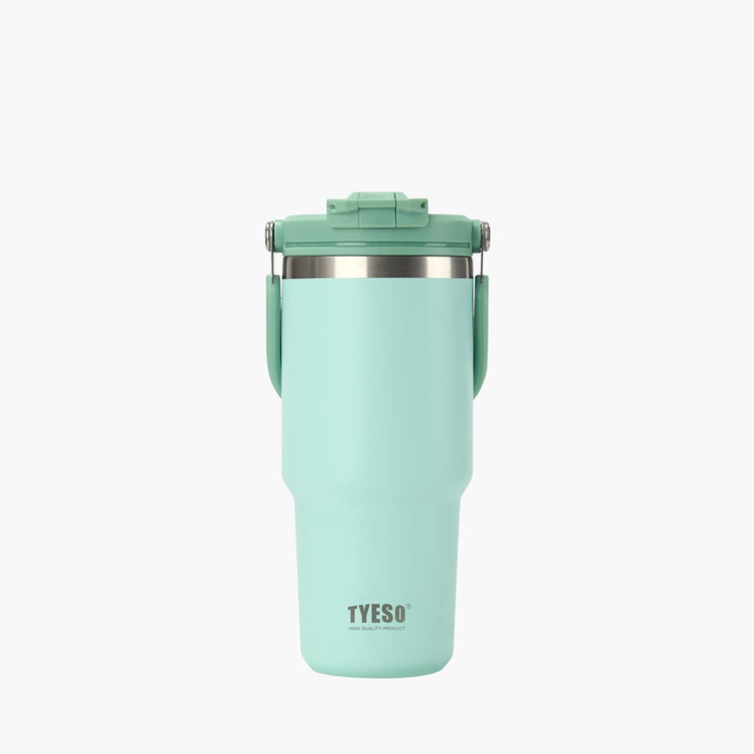 Tyeso Roam 2.0 Leakproof 2 In 1 Sip & Straw Lid S/S Vacuum Insulated Tumbler With Handle 750ML - Green