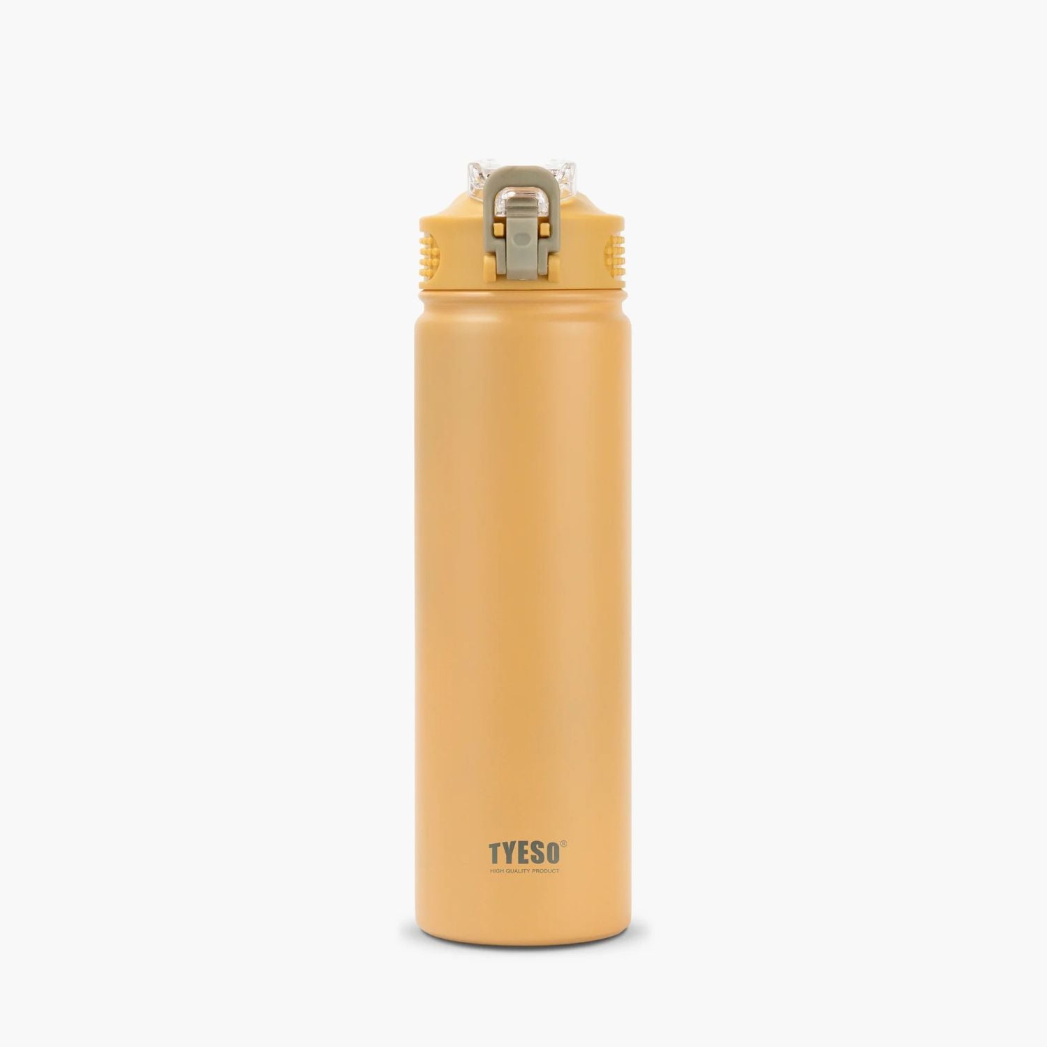 Tyeso Wander Lockable One Press Straw Flip Lid S/S Vacuum Insulated Bottle With Handle 750ml - Yellow