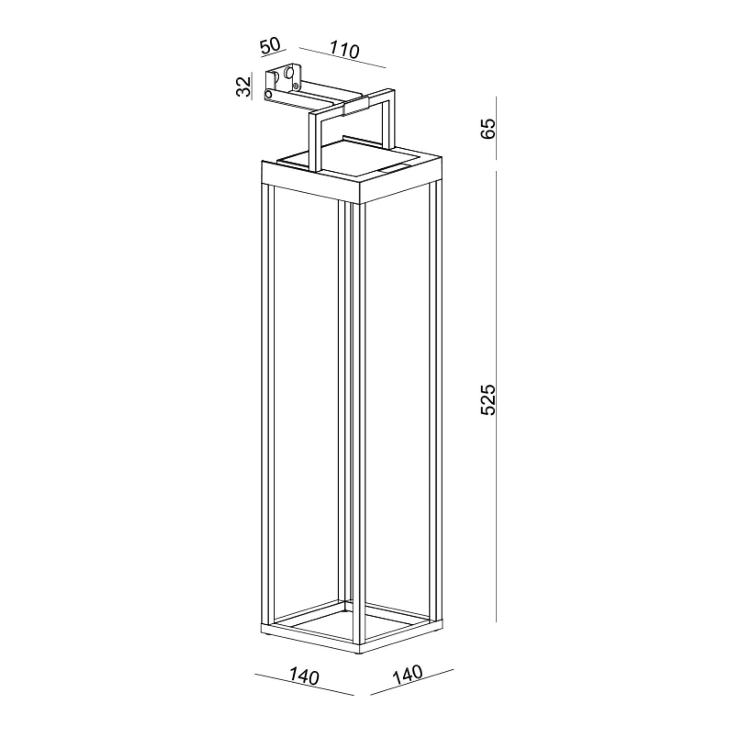 Ubiqua Handy Maxi With 196/187 Lumens - 2.2W 5V Power (Black)