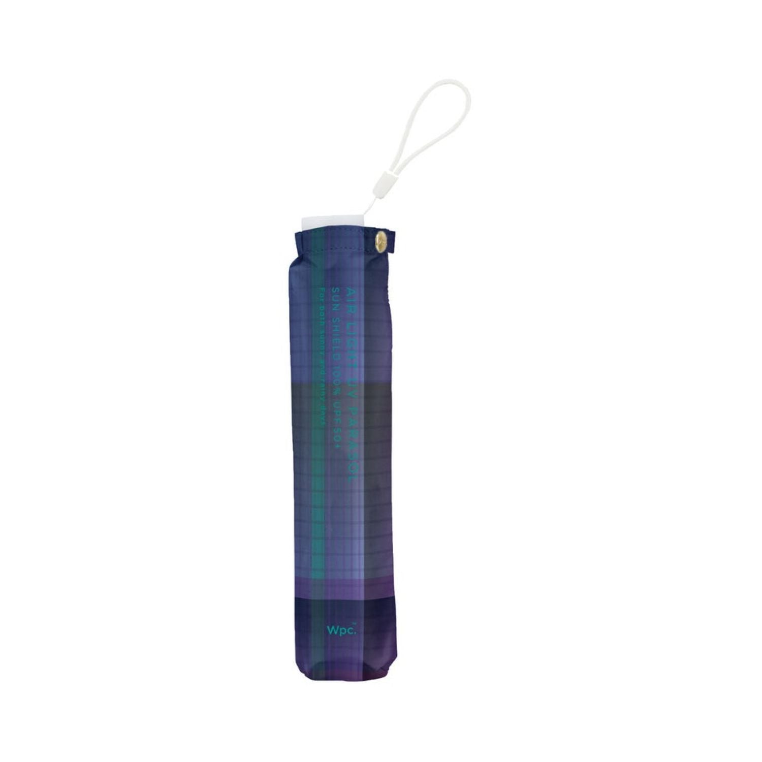 WPC Gradation Check Mini UV Protection UPF 50+ Umbrella 50cm - Navy