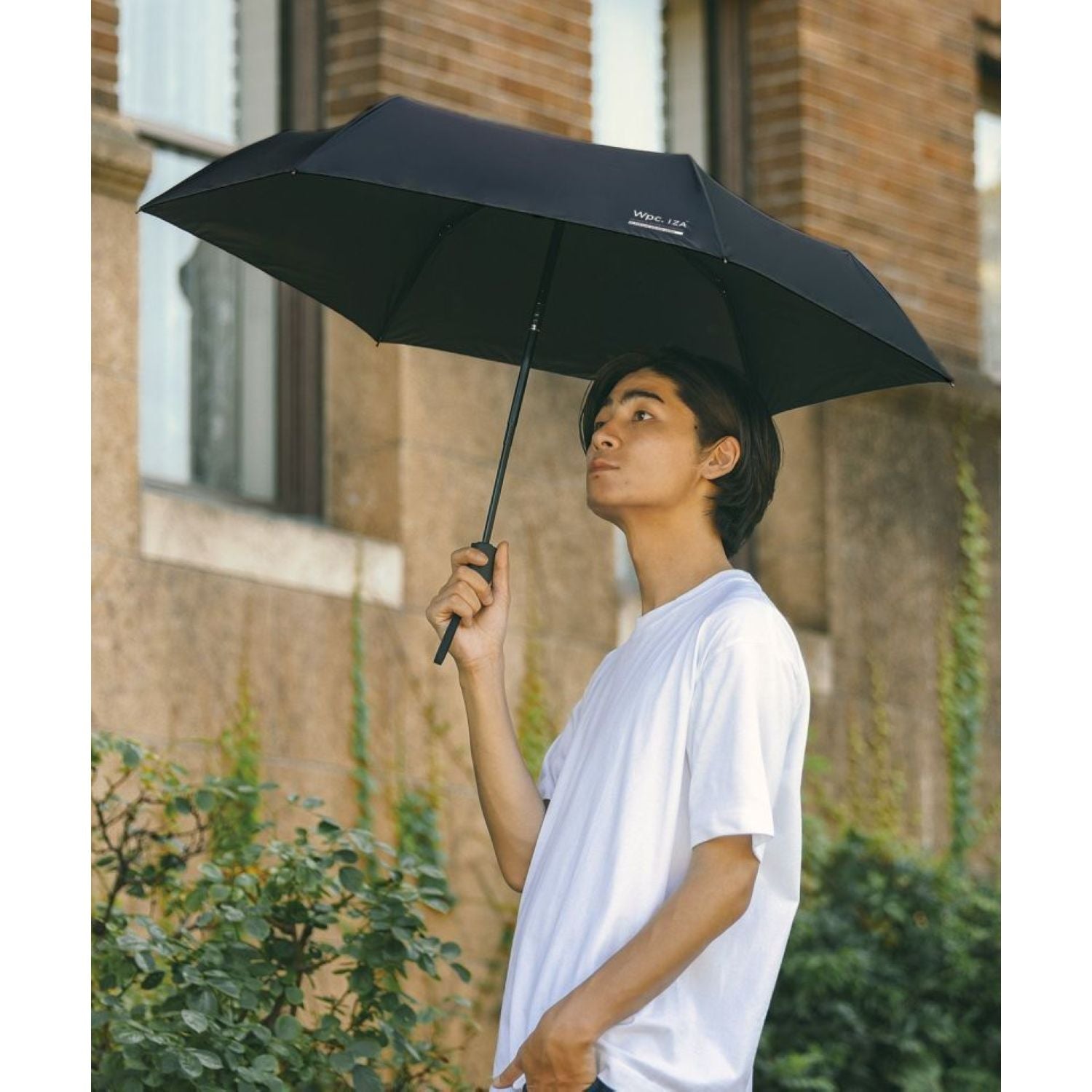 WPC IZA Automatic And Safe (2025) UV Protection UPF 50+ Men's Umbrella 54cm (Black)