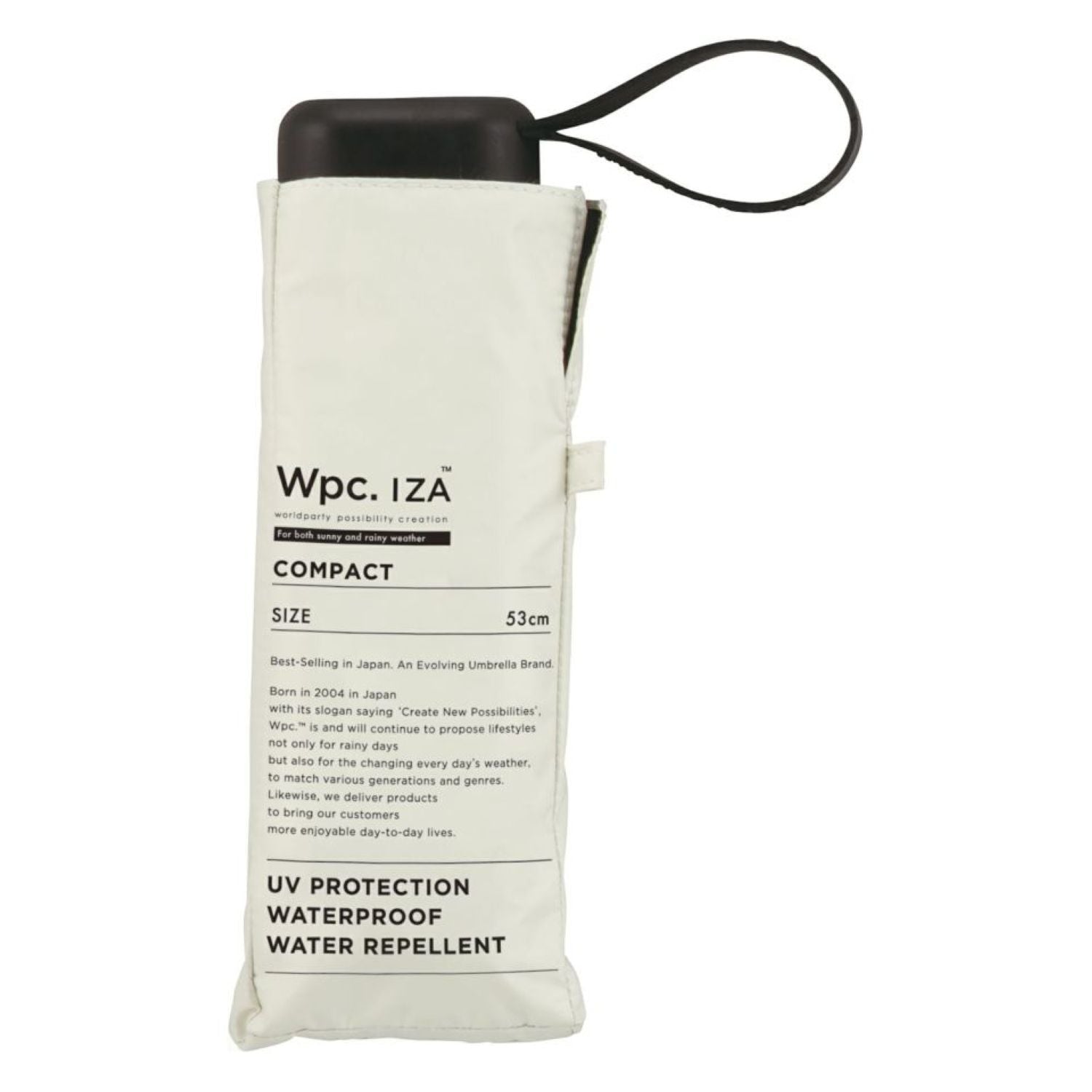 WPC IZA Compact (2025) UV Protection UPF 50+ Umbrella 53cm (Off White)