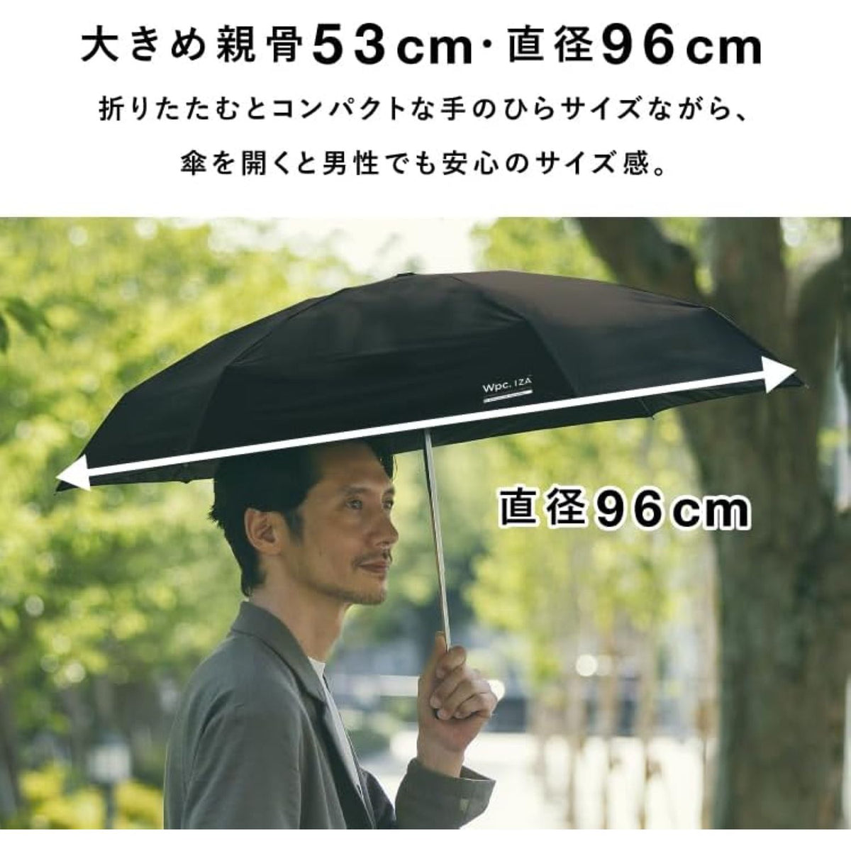 WPC IZA Compact (2025) UV Protection Upf 50+ Umbrella 53cm – The