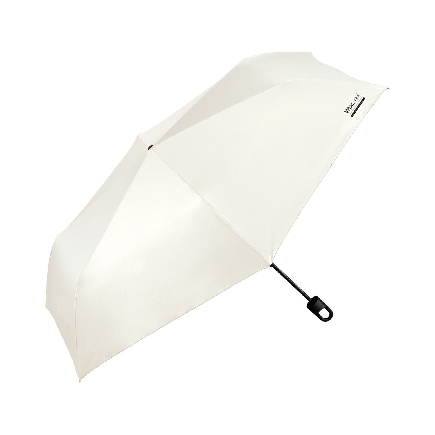 WPC IZA Large & Hook UV Protection UPF 50+ Folding Umbrella 55cm (Off White)