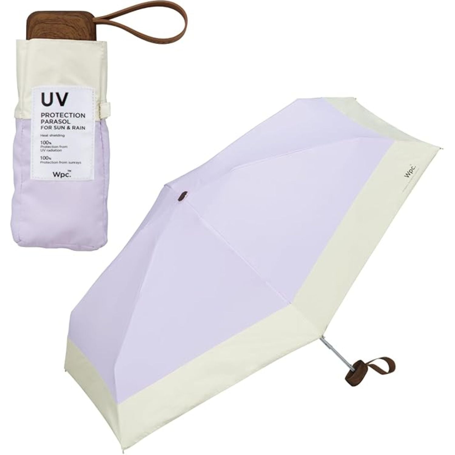WPC Patchwork Tiny (2025) UV Protection UPF 50+ Umbrella 47cm (Lavender)