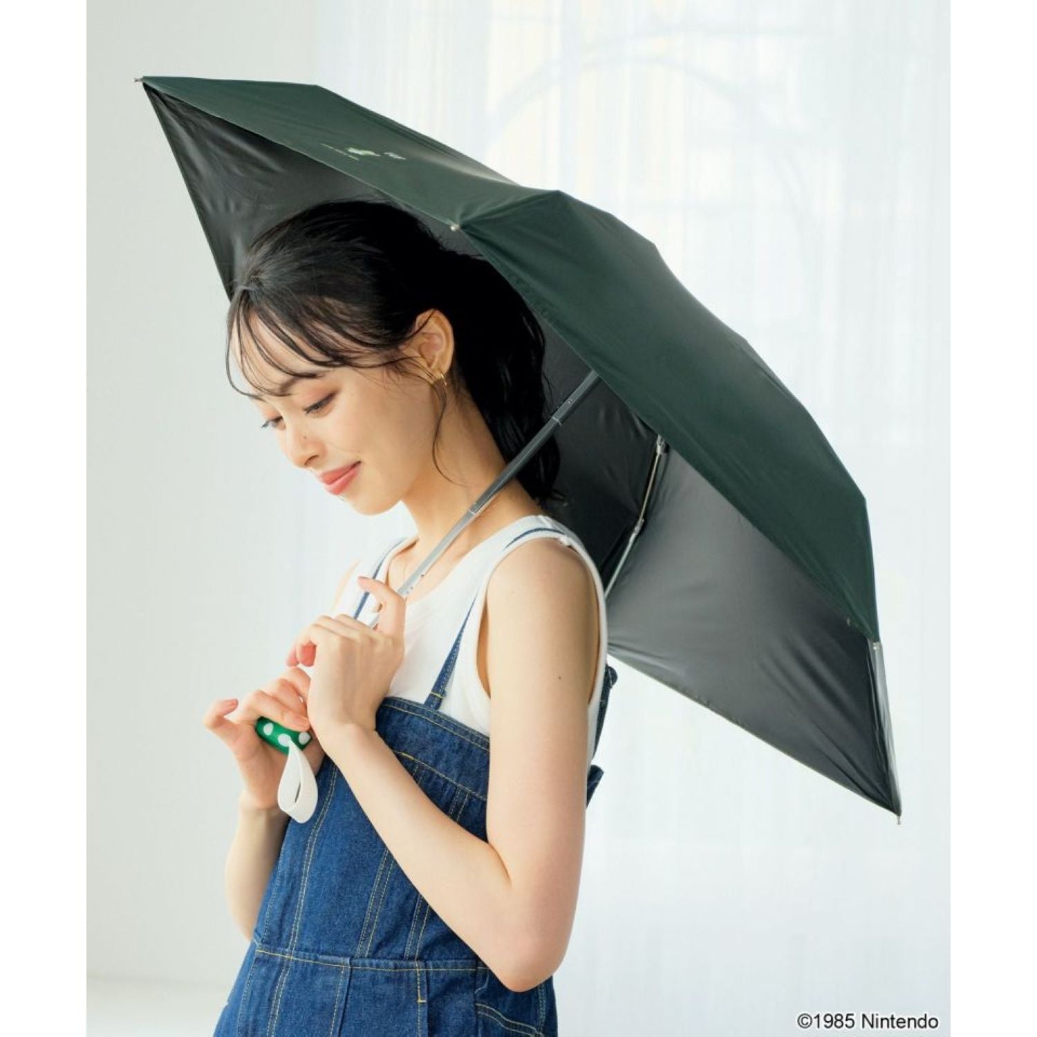 WPC X Super Mario Bros Mini UV Protection UPF 50+ Umbrella 47cm (Green Luigi)