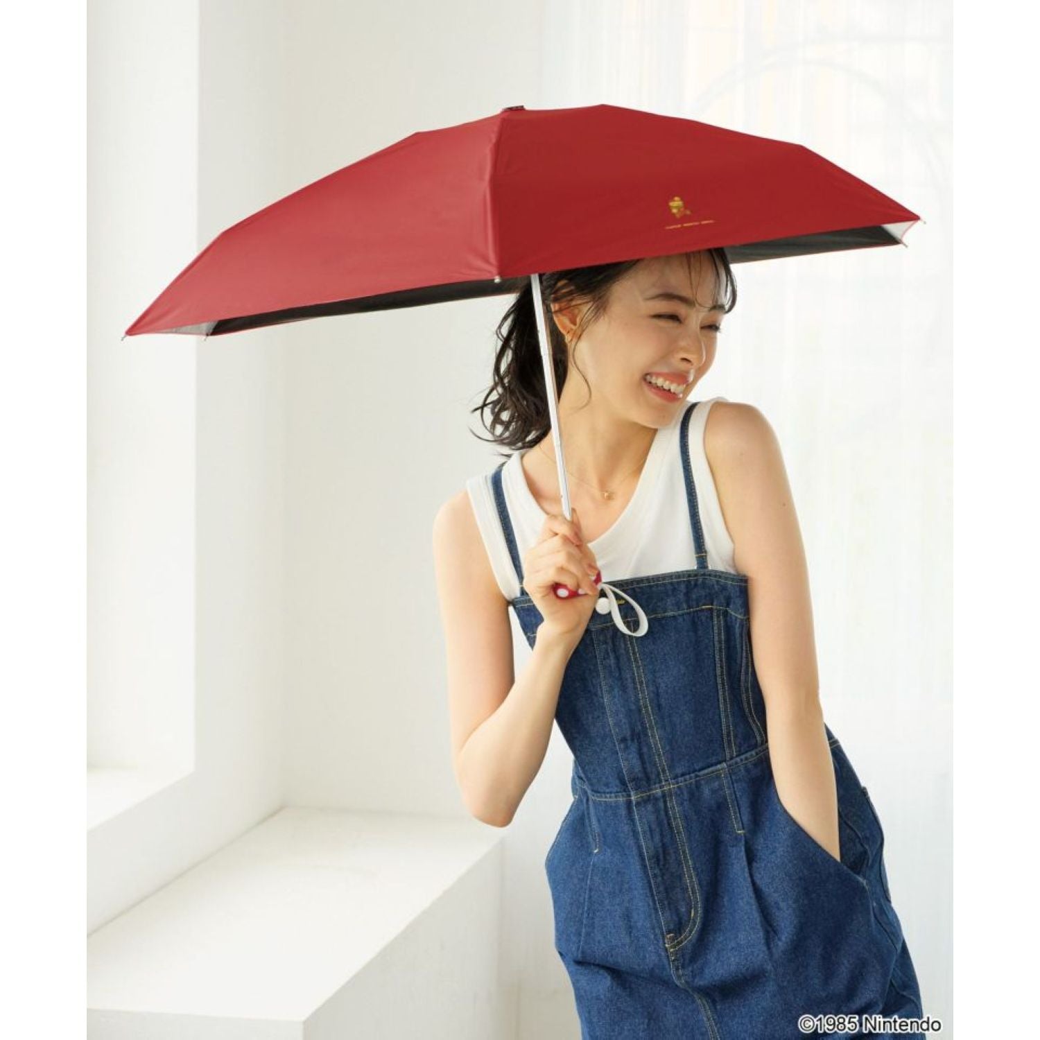 WPC X Super Mario Bros Mini UV Protection UPF 50+ Umbrella 47cm (Red Mario)