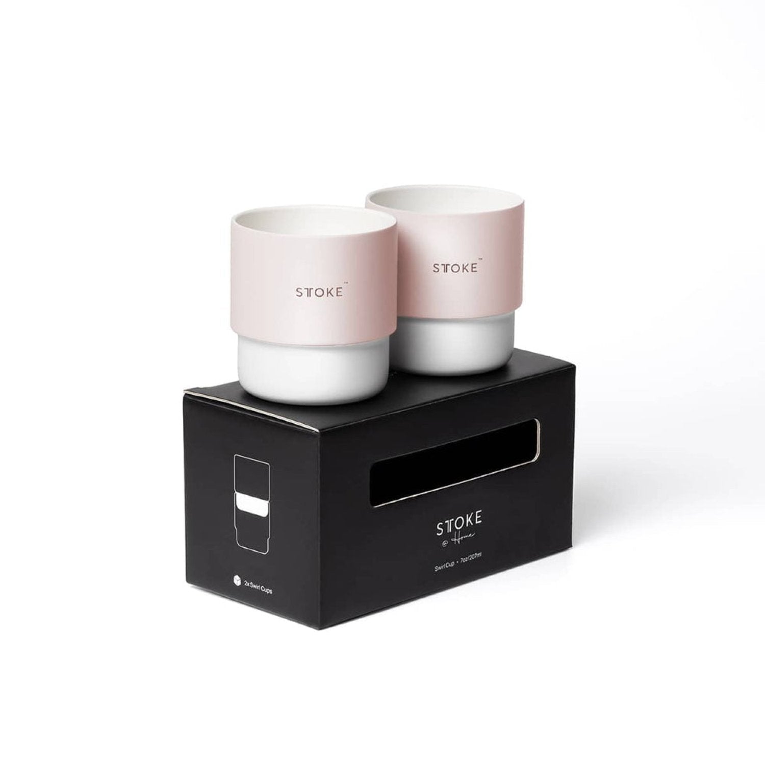 STTOKE Swirl Home Cup 7oz - Raspberry Rose