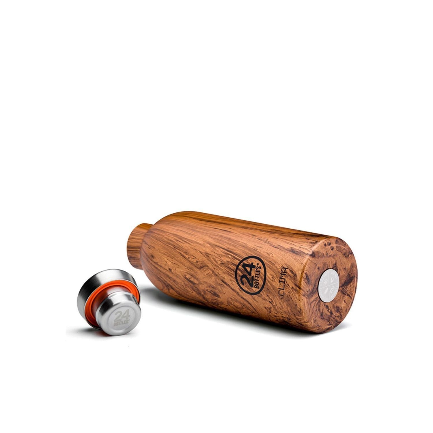 24 Bottles Clima 330ML Insulated Water Bottle - Sequoia Wood