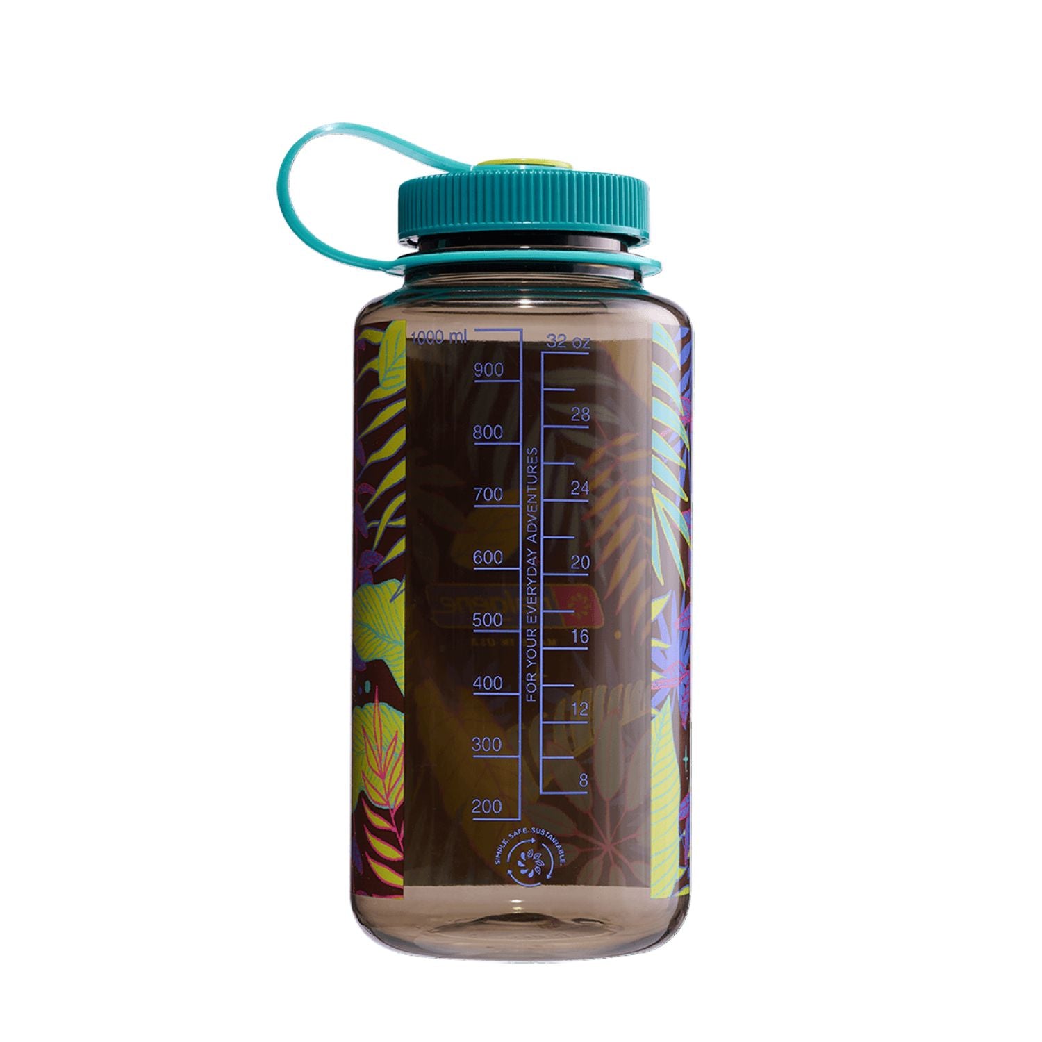Nalgene 32Oz Wide Mouth Bottle Woodsman With Botanical Ferns