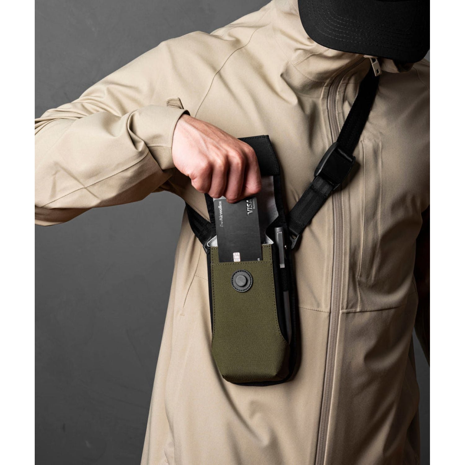 ALPAKA Modular Phone Sling V2 Axoflux 300D (Army Green)