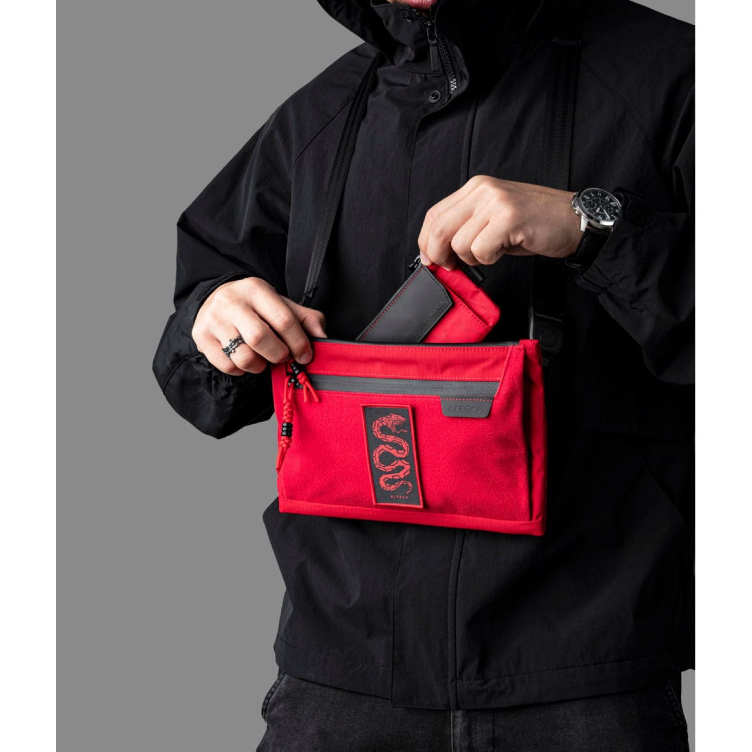ALPAKA Zip Pouch Max V2 Axoflux 210D - Snake Edition Red – The Planet ...