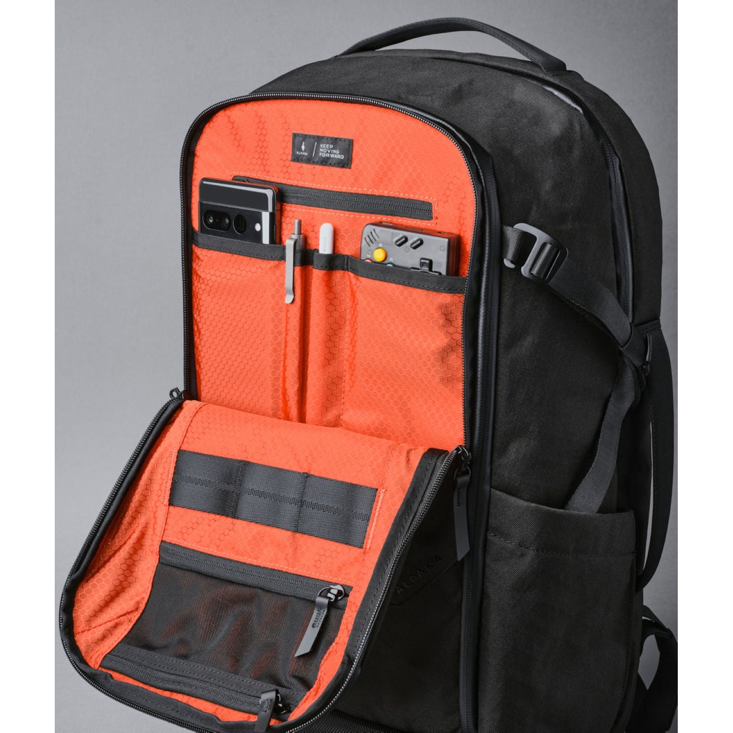 ALPAKA Elements Travel (35L) X-Pac VX 42 Backpack + Removable Waist Strap (Black)