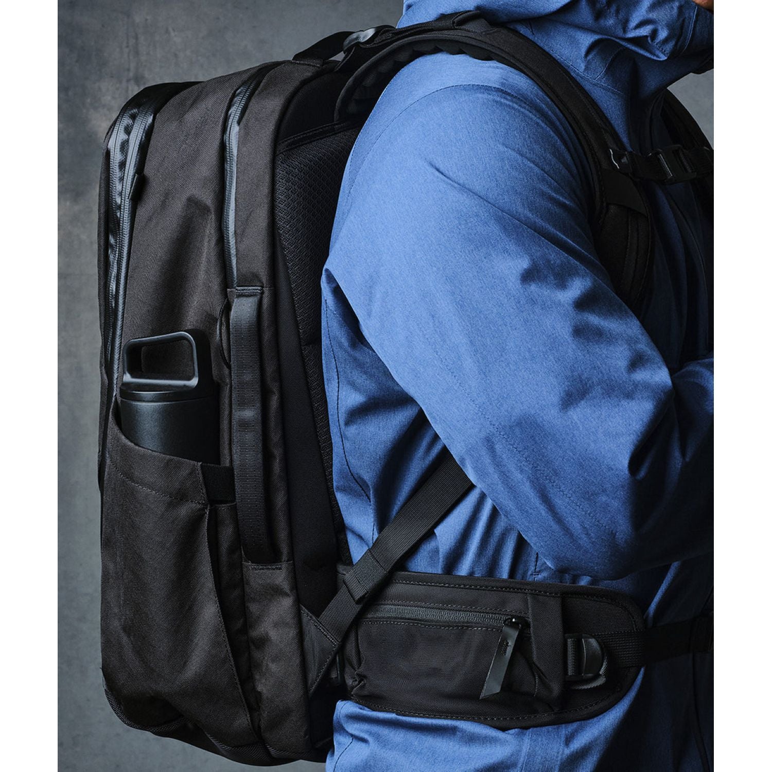 ALPAKA Elements Travel (35L) X-Pac VX 42 Backpack + Removable Waist Strap (Black)