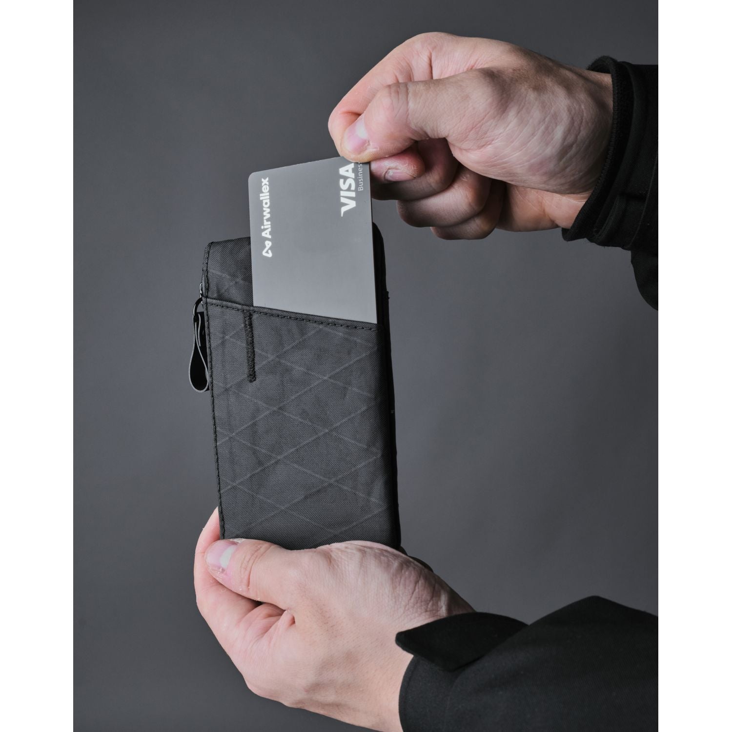 ALPAKA Zip Cardholder X-Pac VX21 (Black)