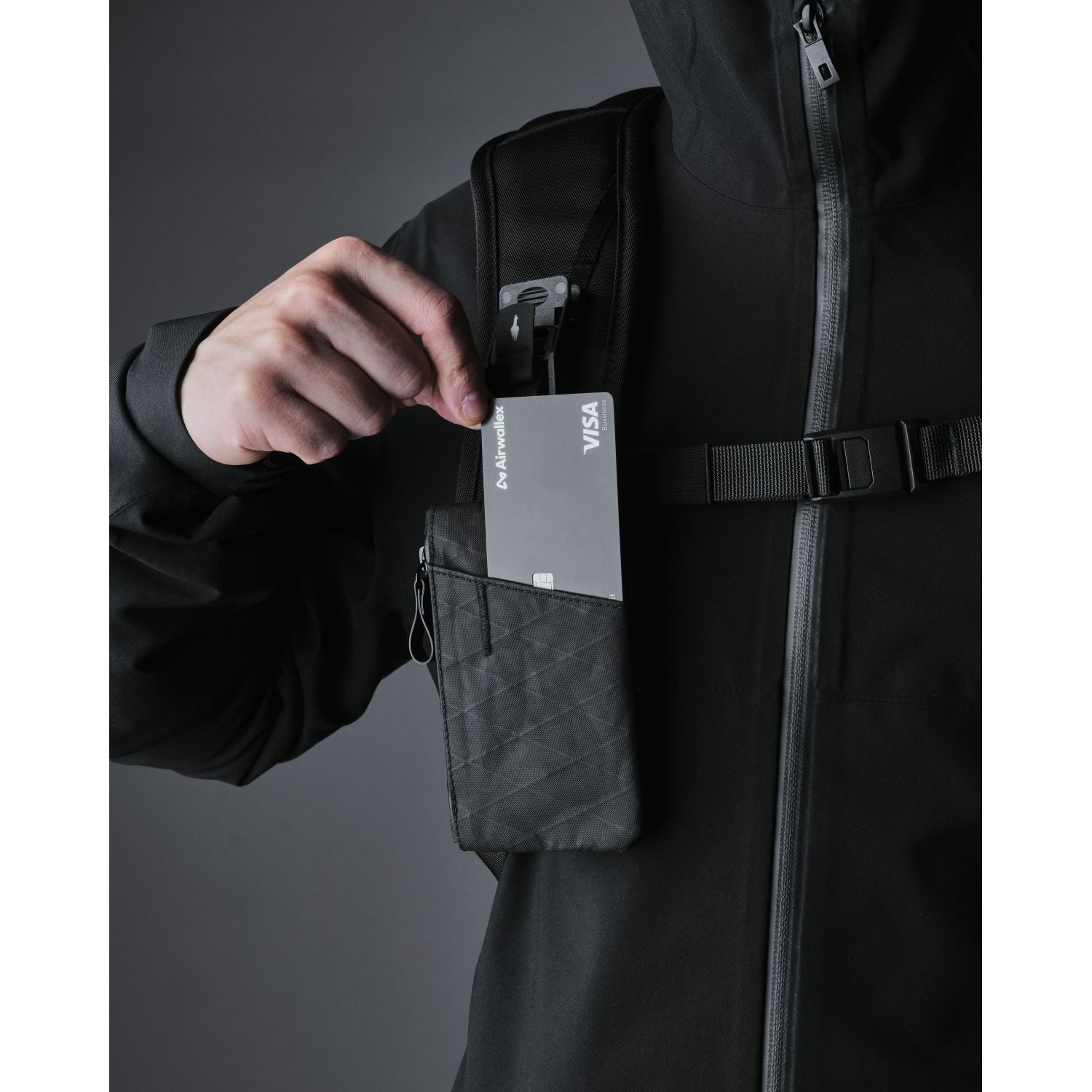 ALPAKA Zip Cardholder X-Pac VX21 (Black)