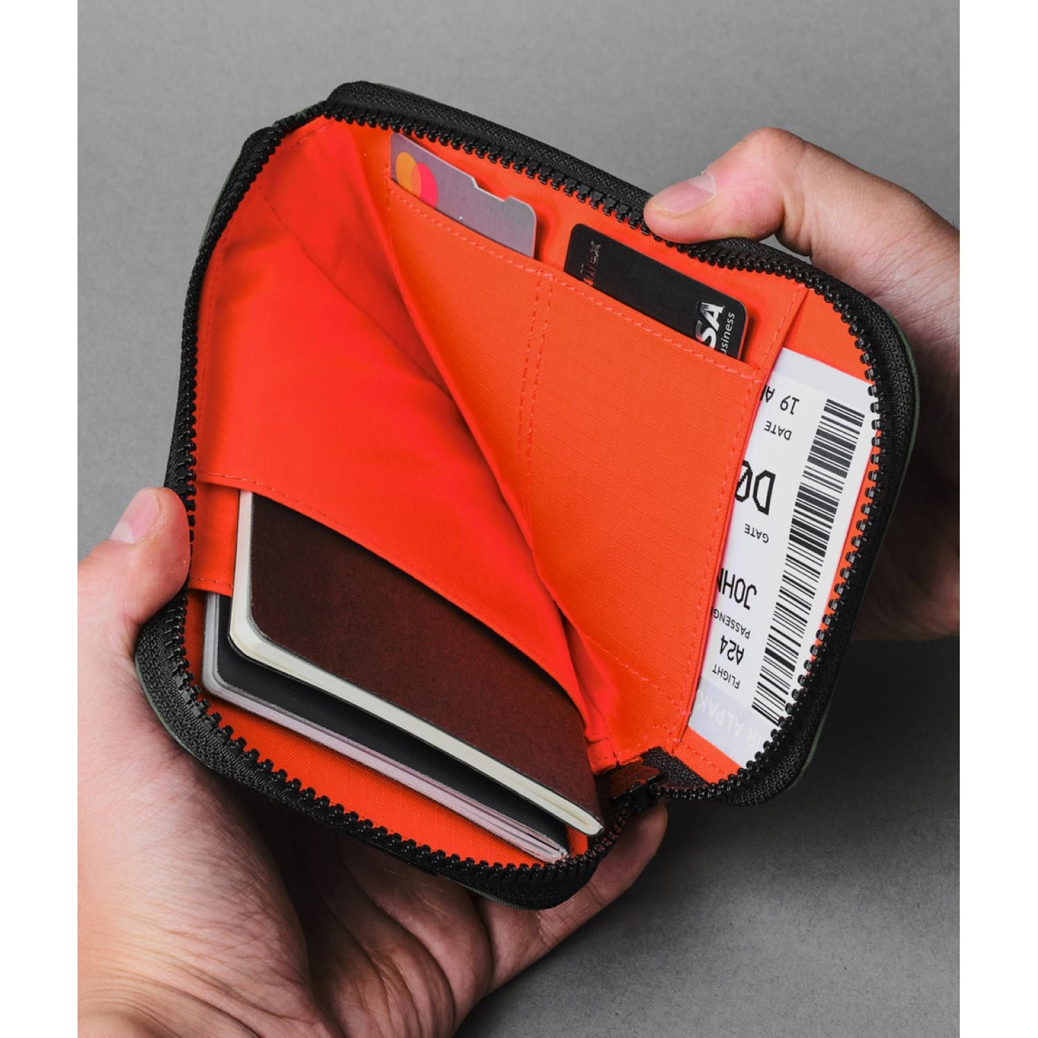 ALPAKA Zip Travel Wallet Axoflux 210D (Green)