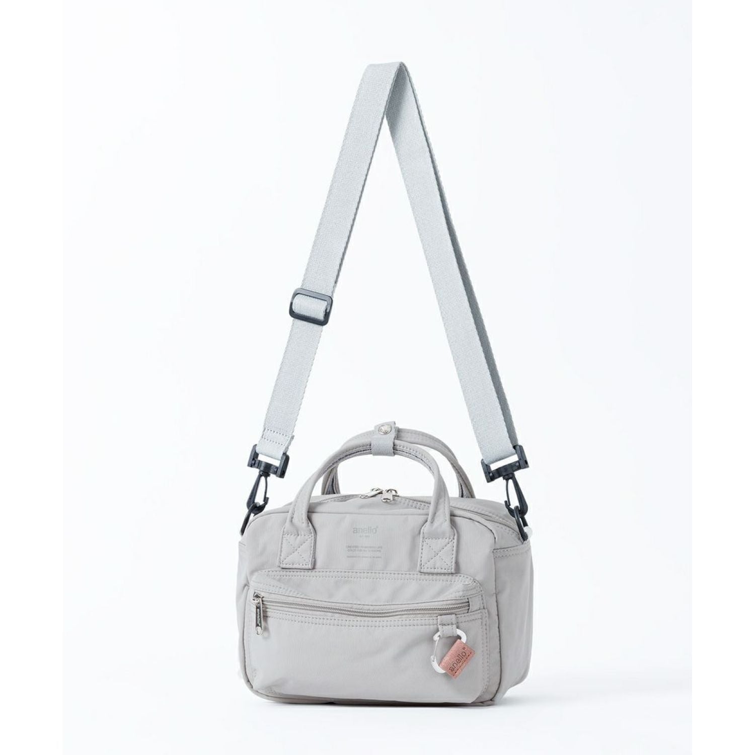 Anello Base 2Way Mini Boston Bag (Light Grey)