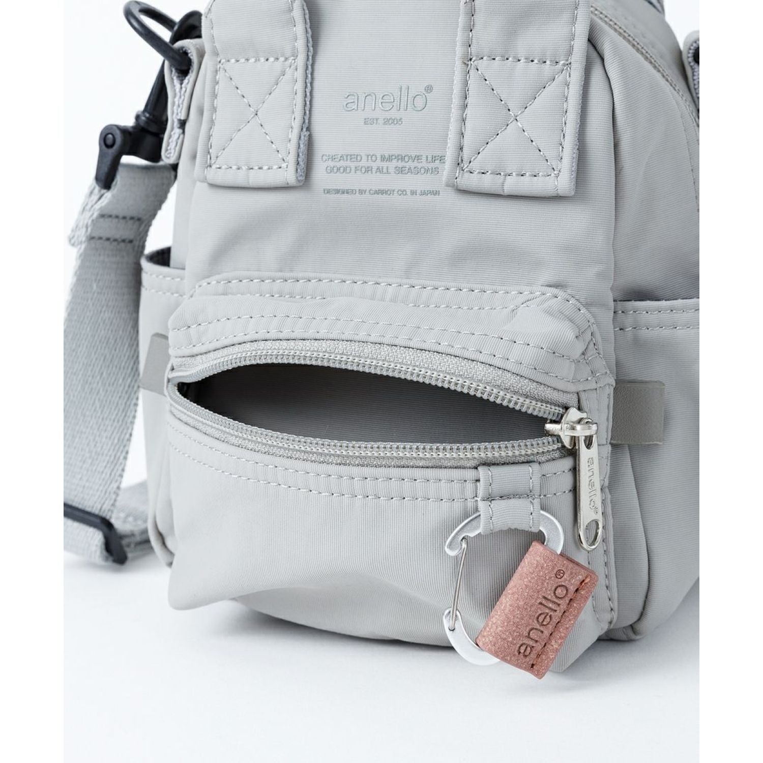 Anello Base 2Way Nano Shoulder Bag (Light Grey)
