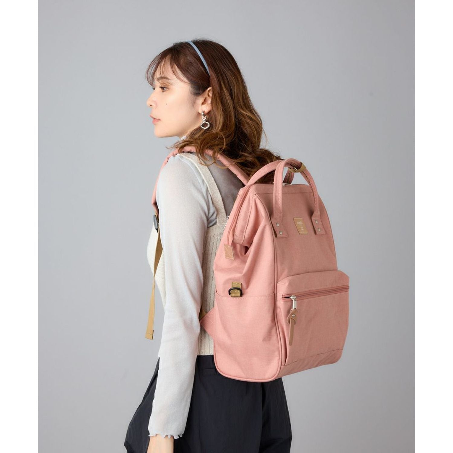 anello pink leather backpack Anello CB Heather Kuchigane Backpack R (Pink) – The Planet Traveller