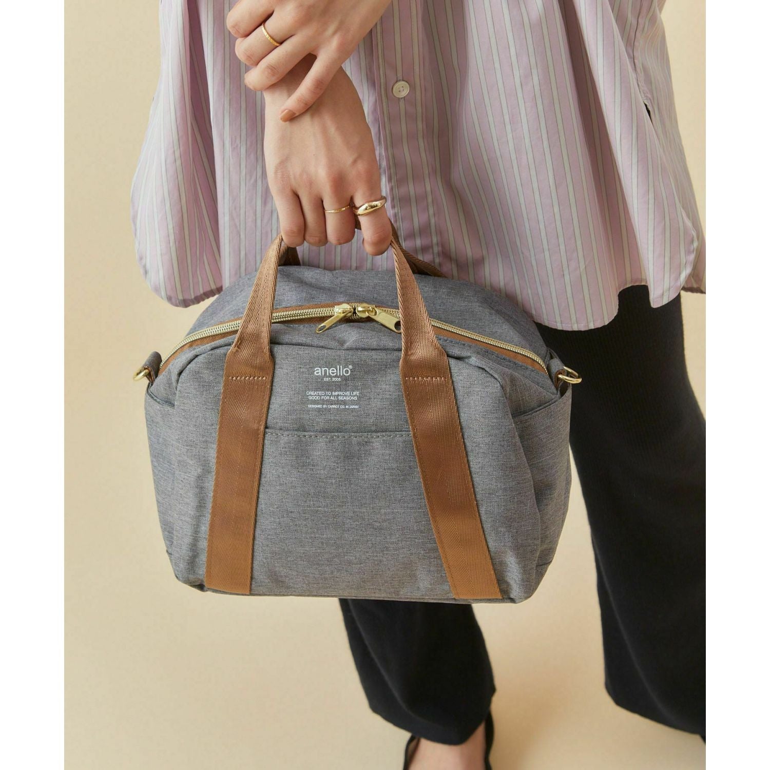 Anello Chubby Mini Shoulder Bag (Grey)
