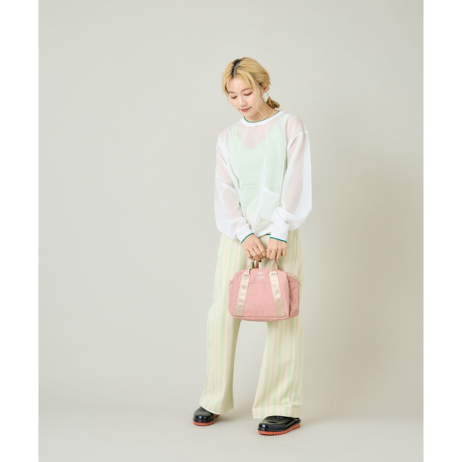 Anello Chubby Mini Shoulder Bag (Natural Pink)