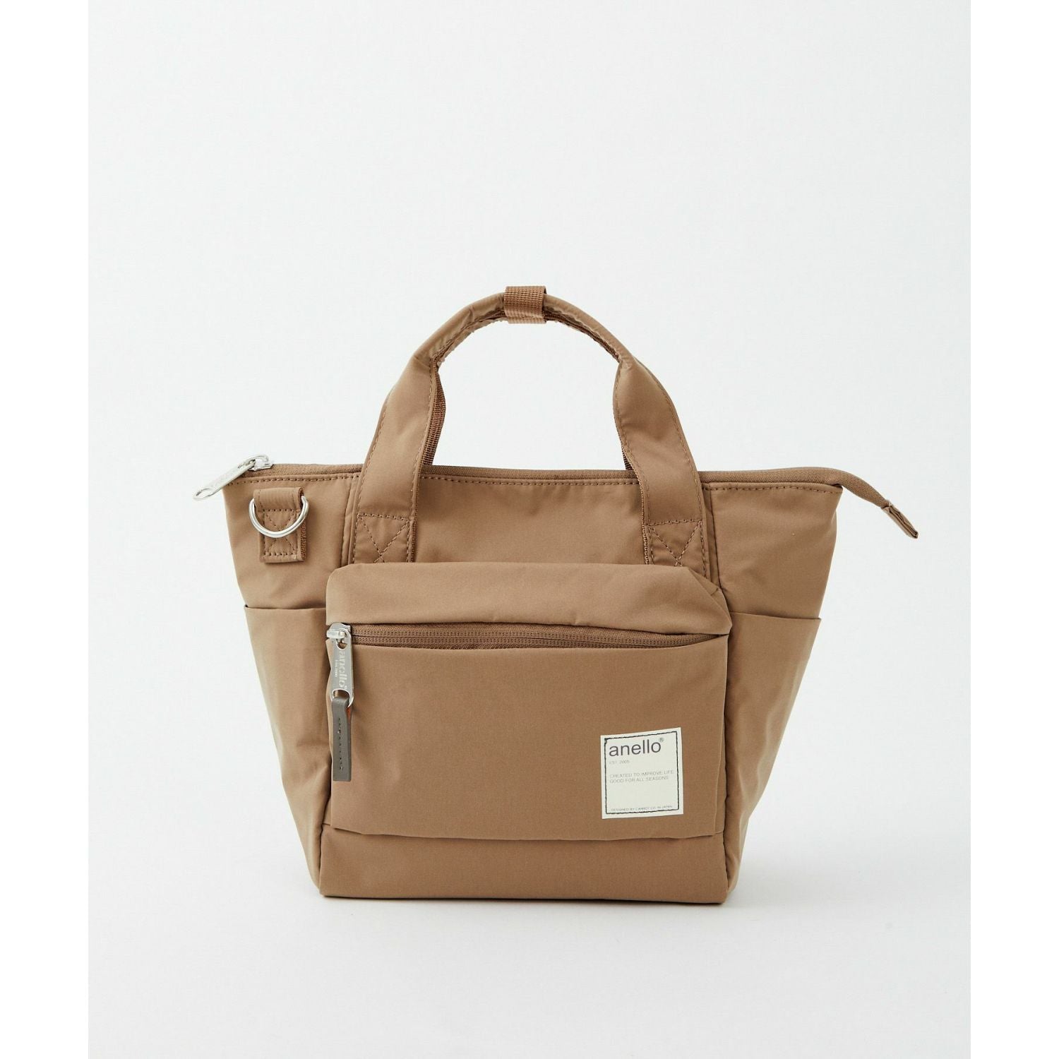 Anello Circle 2Way Mini Tote Bag (Beige)