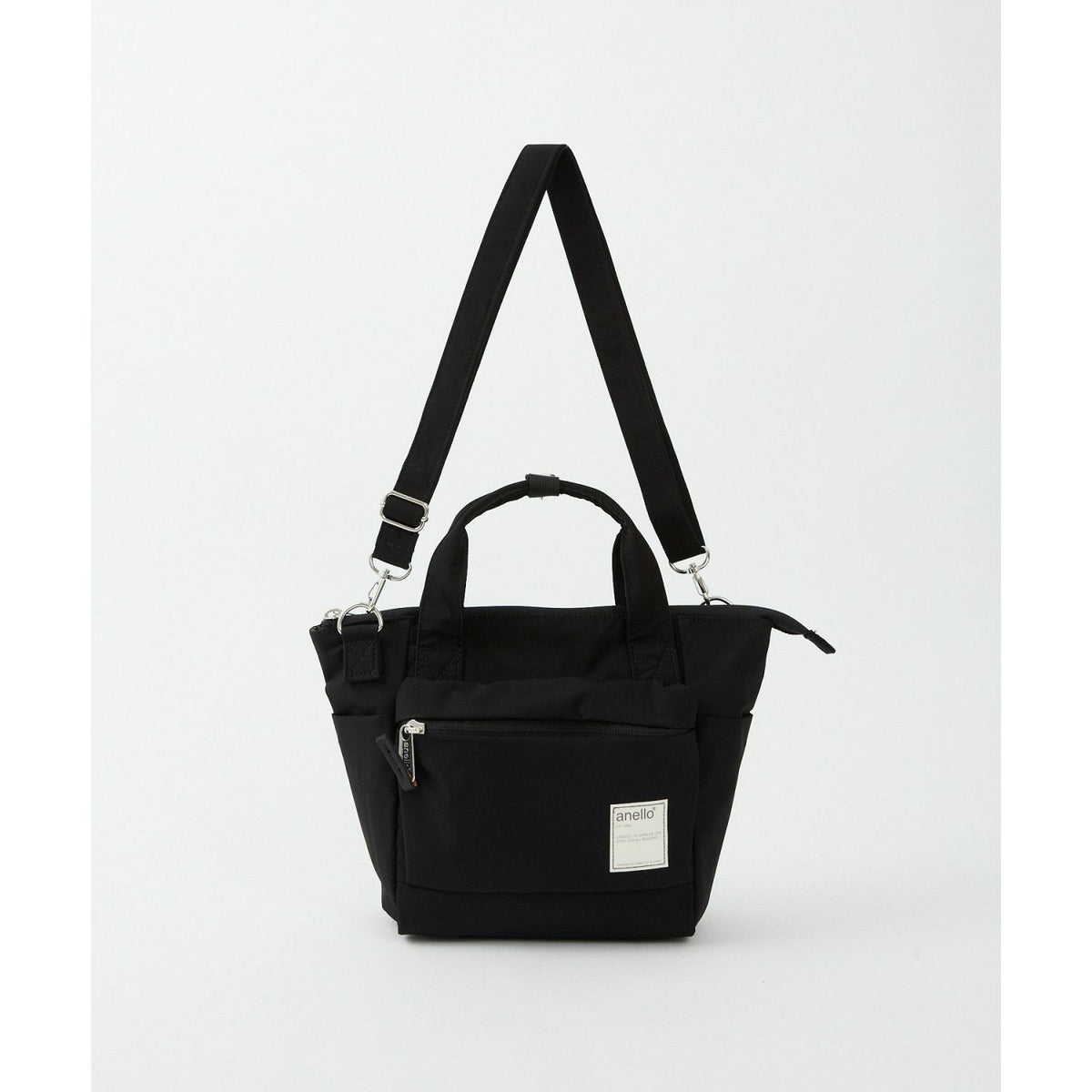 Anello Circle 2Way Mini Tote Bag (Black)