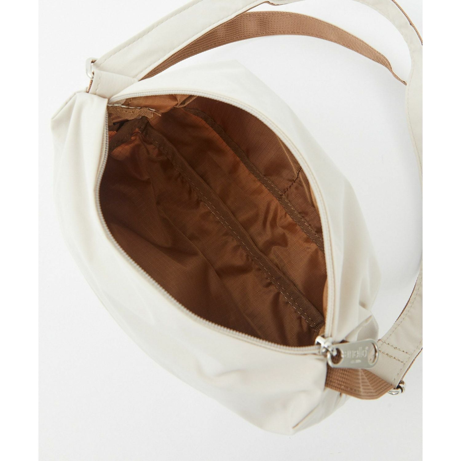 Anello Circle Mini Shoulder Bag (Light Beige)