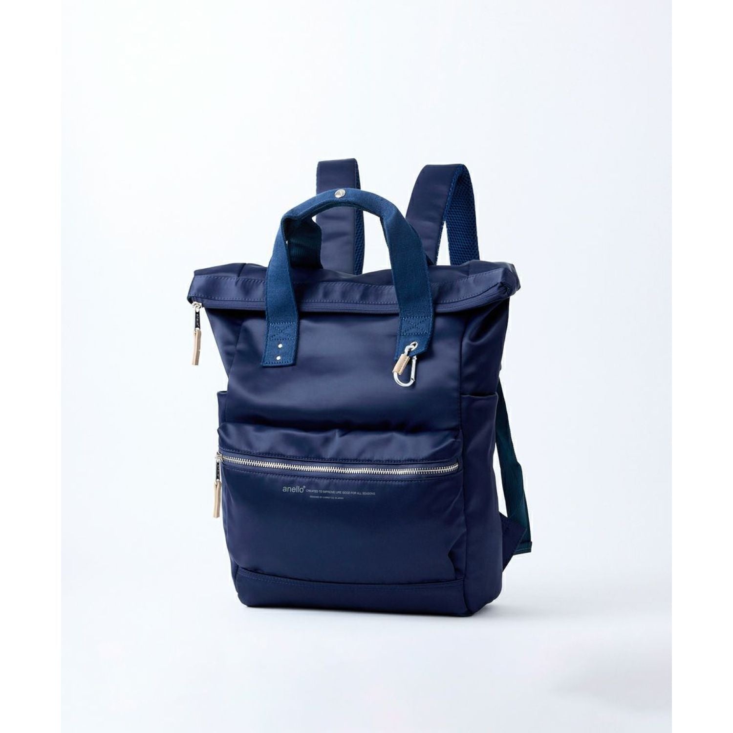anello backpack leather navy blue Anello Eleanor Backpack (Navy) – The Planet Traveller
