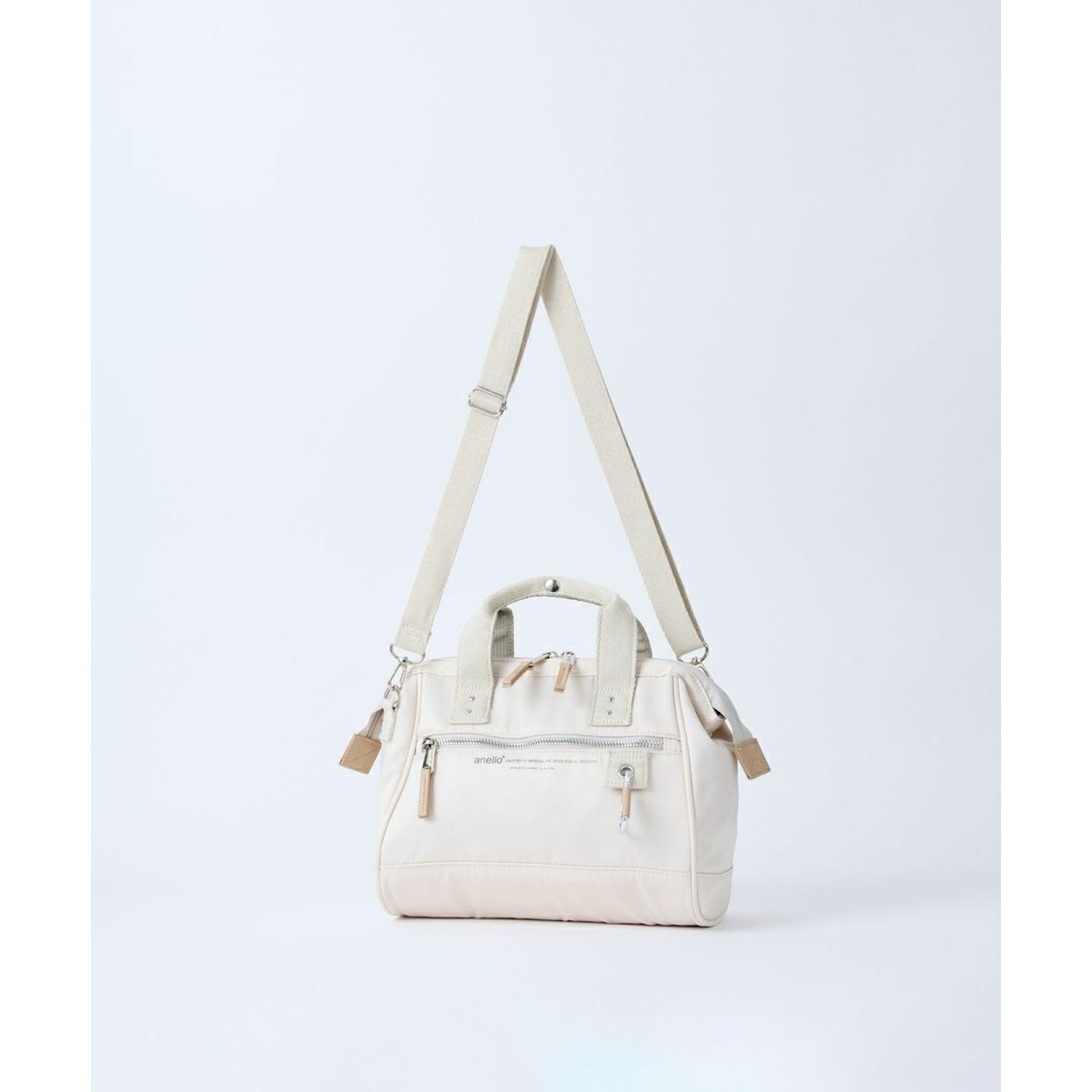 Anello Eleanor Kuchigane 2 Way Mini Shoulder Bag (Ivory)