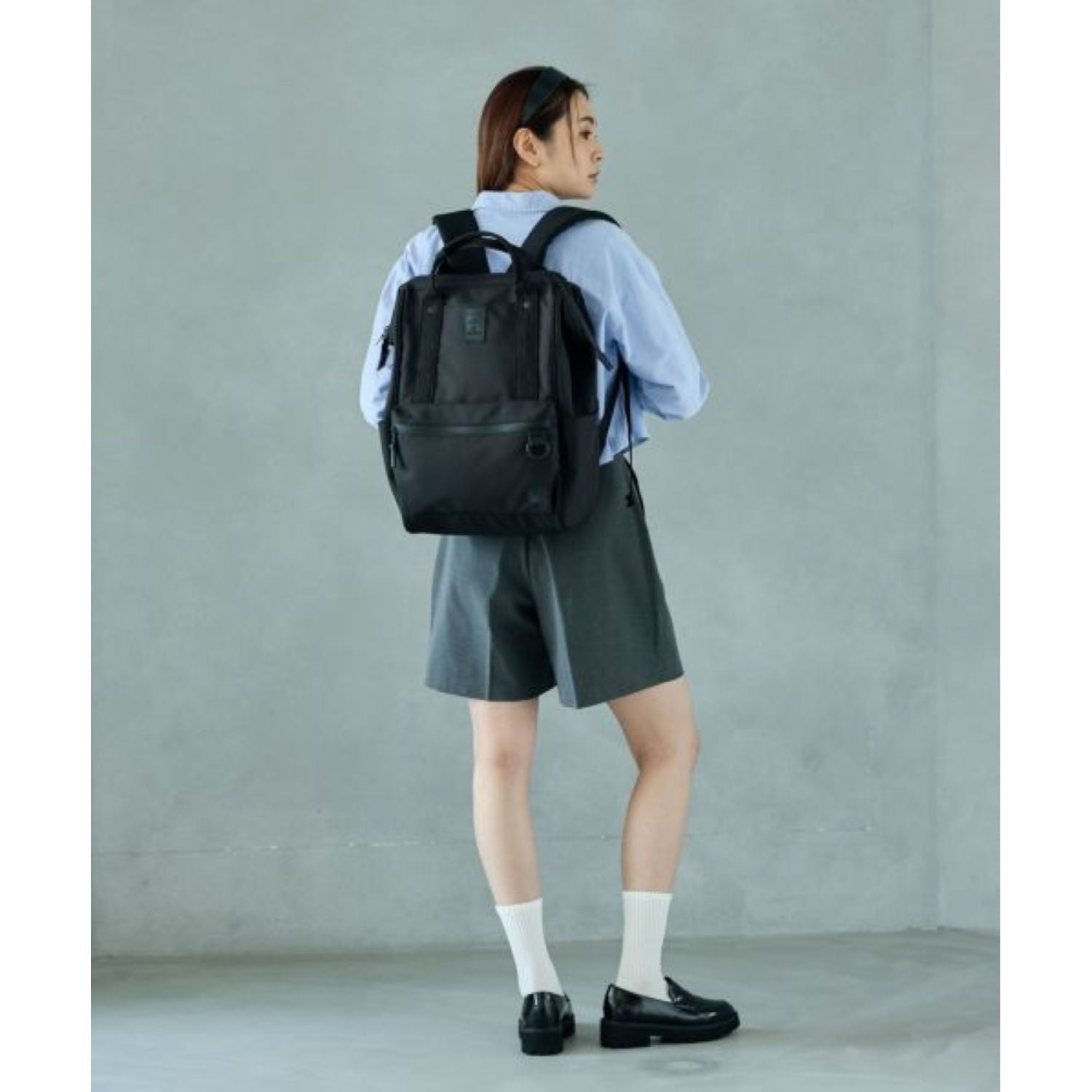 Anello Expand5 Kuchigane Backpack Large (Black)
