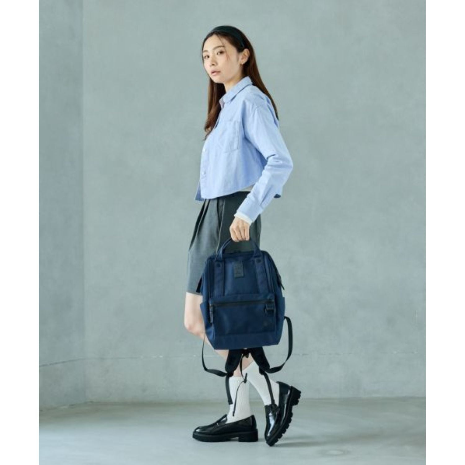 Anello Expand5 Kuchigane Backpack Regular (Navy)