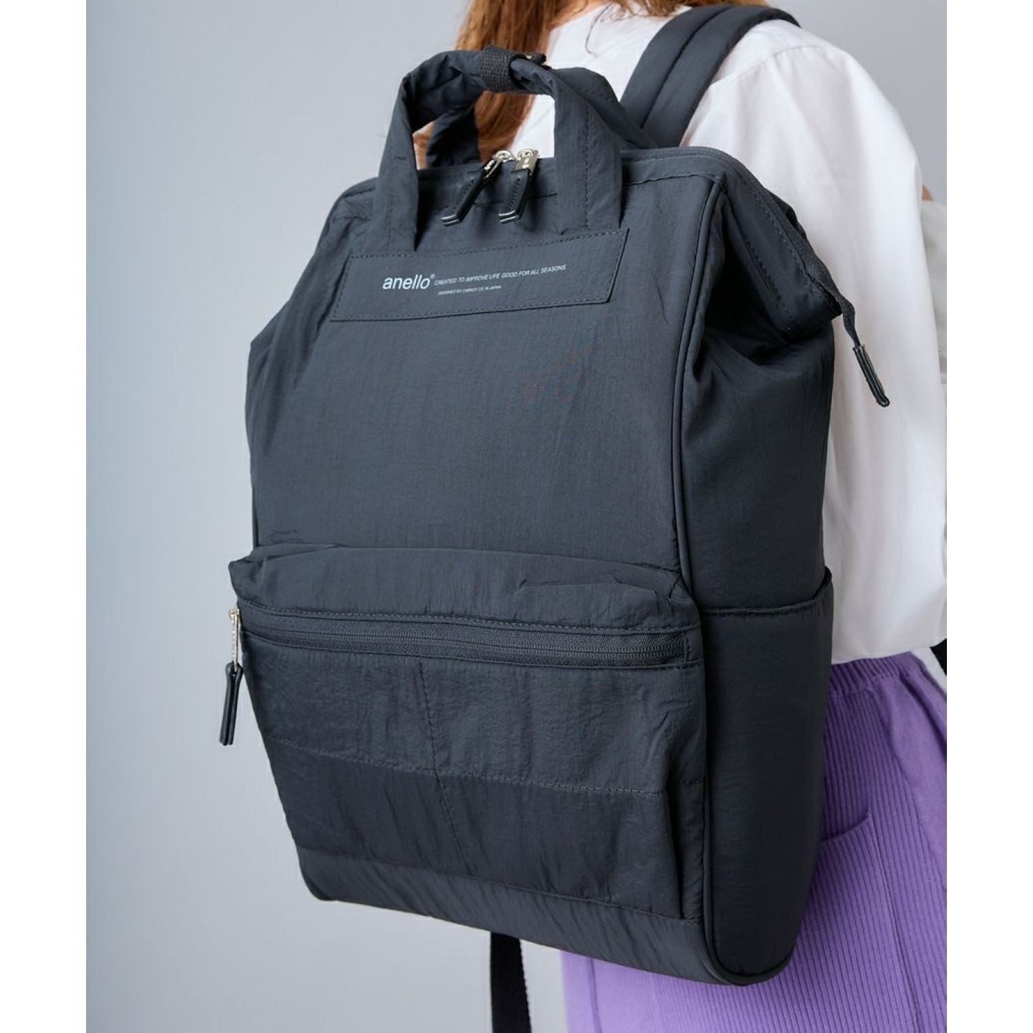 Anello Future Nostalgia Kuchigane Backpack Slim R (Mint Green)