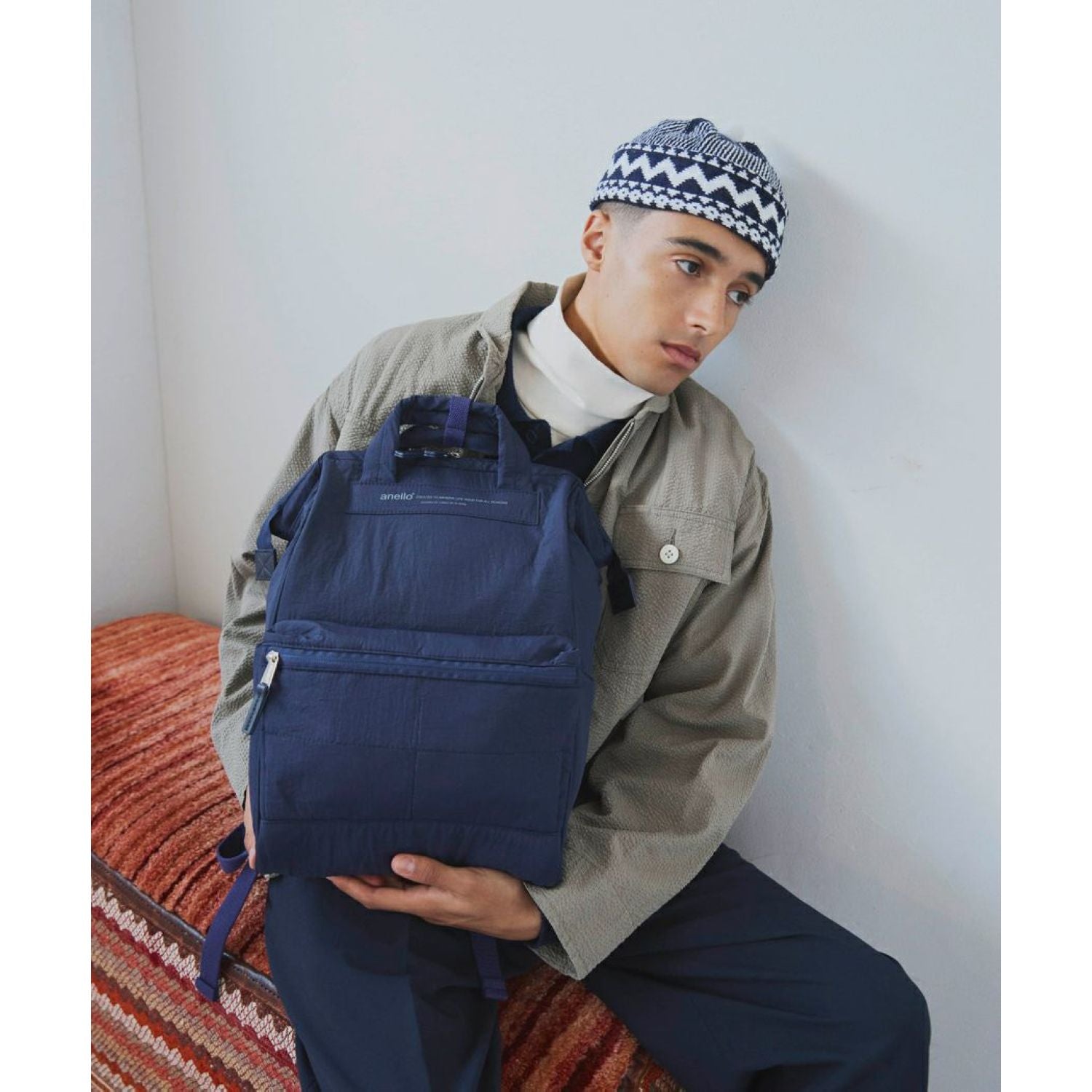 Anello Future Nostalgia Kuchigane Backpack Slim R (Mint Green)