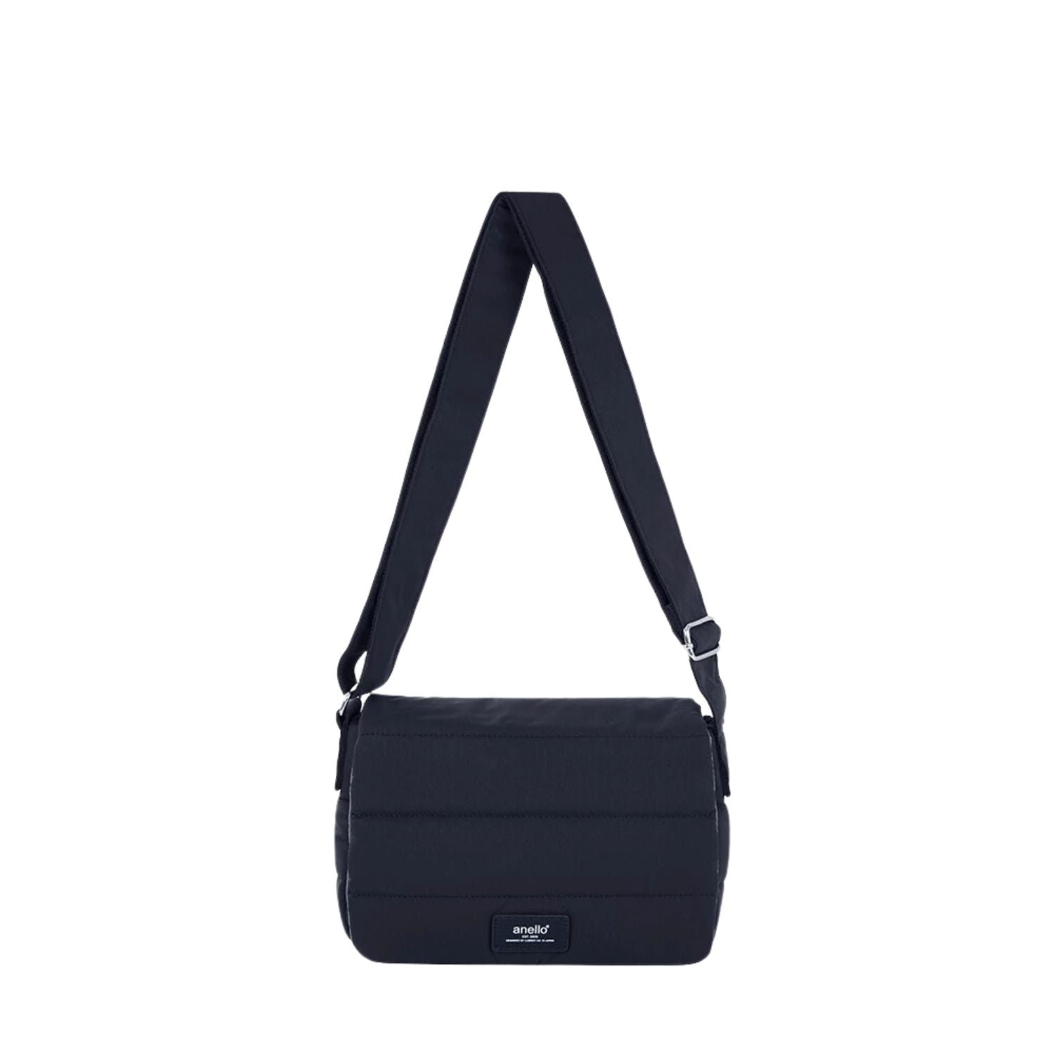 Anello Fuzzy Flappy Shoulder Bag (Black)