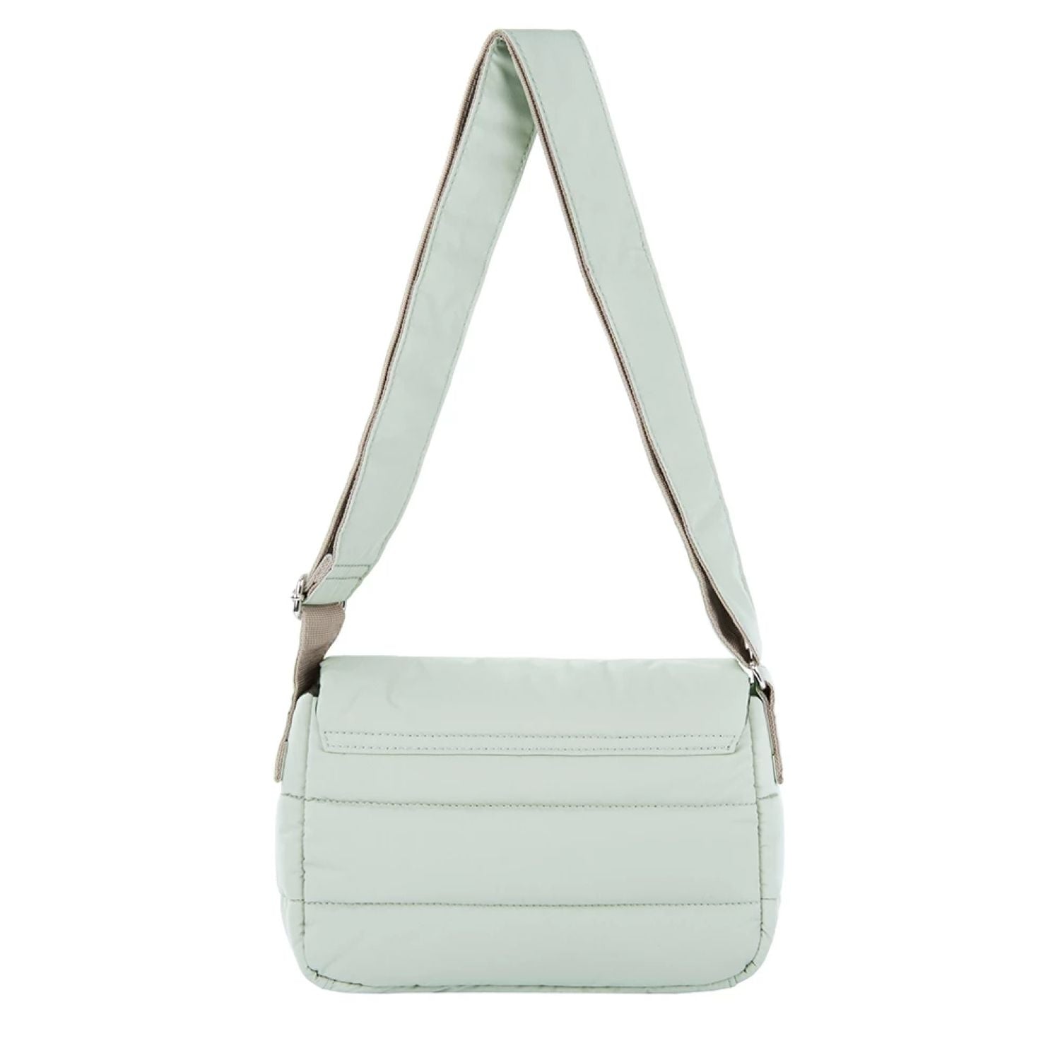 Anello Fuzzy Flappy Shoulder Bag (Ivory)