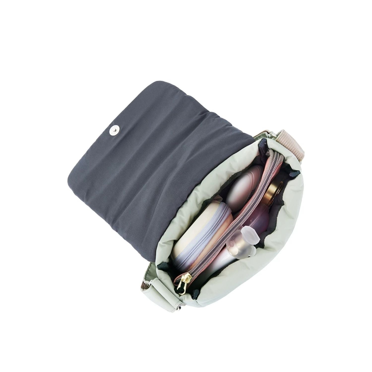 Anello Fuzzy Flappy Shoulder Bag (Light Pink)